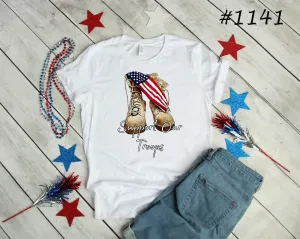 #1141 Support Our Troops Boots