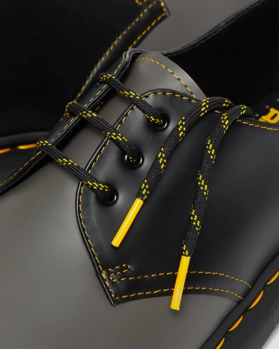 1461 Smooth Clash - Charcoal Black