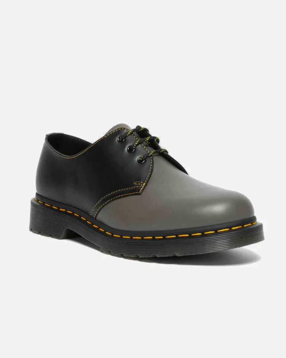 1461 Smooth Clash - Charcoal Black