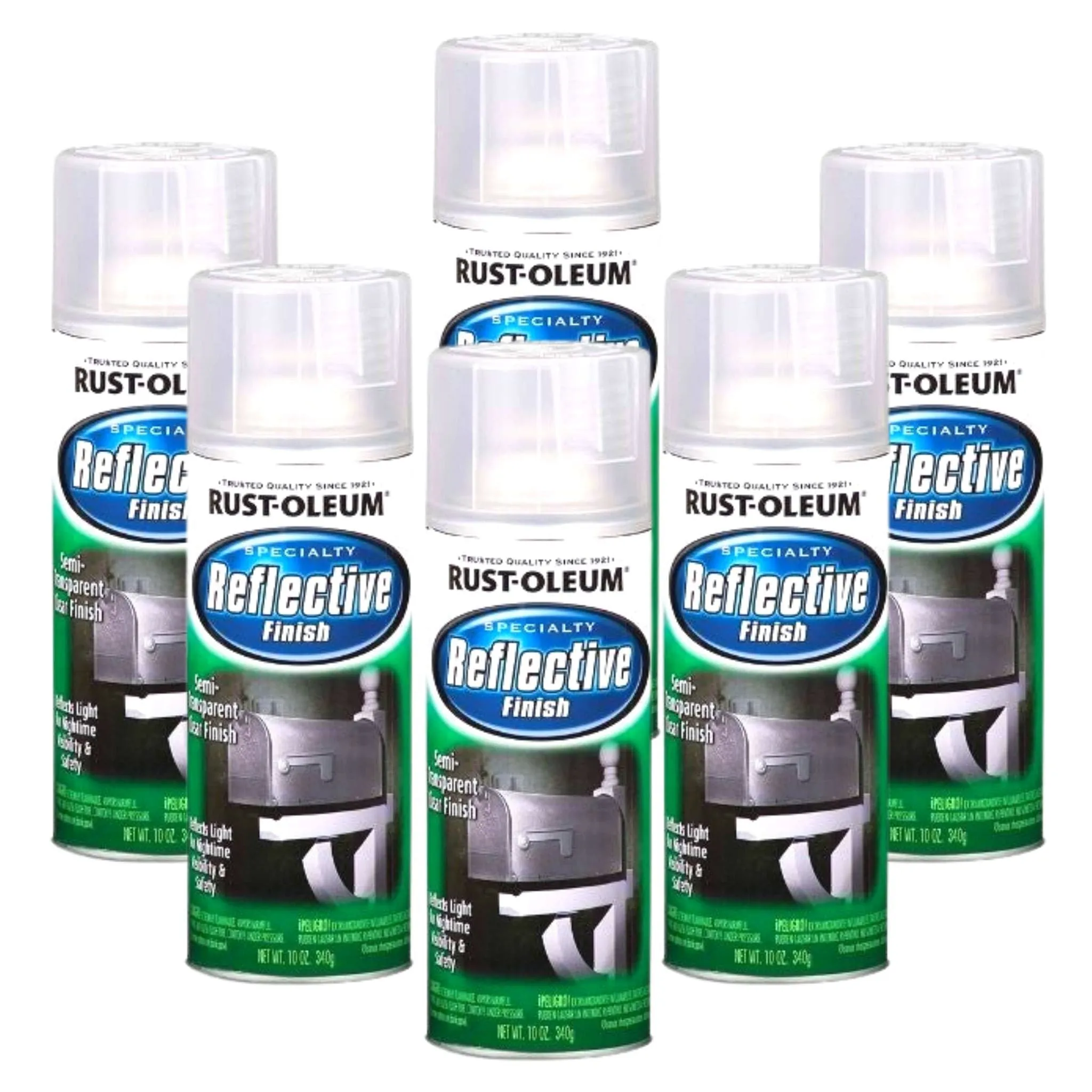 (6 PACK) Rust-Oleum Reflective Finish - 283g Spray