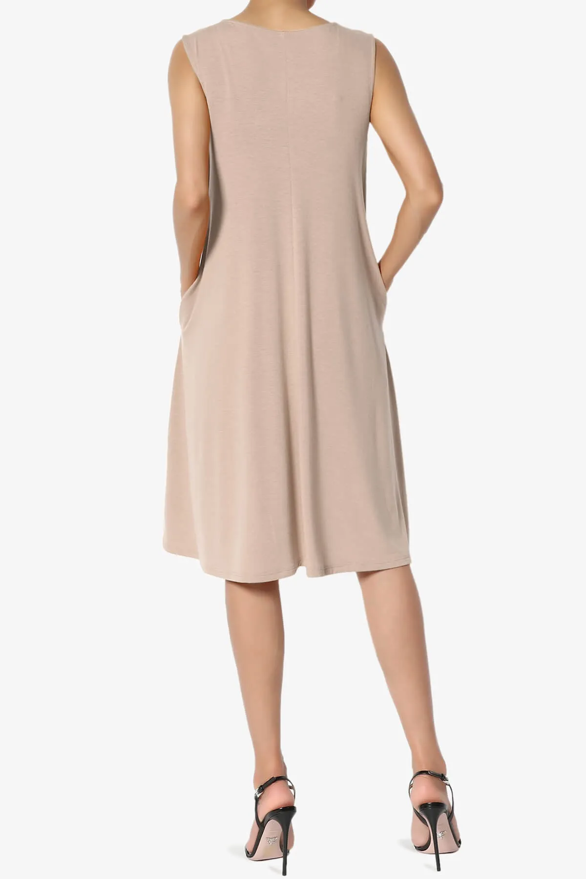 Allie Sleeveless Jersey A-Line Dress