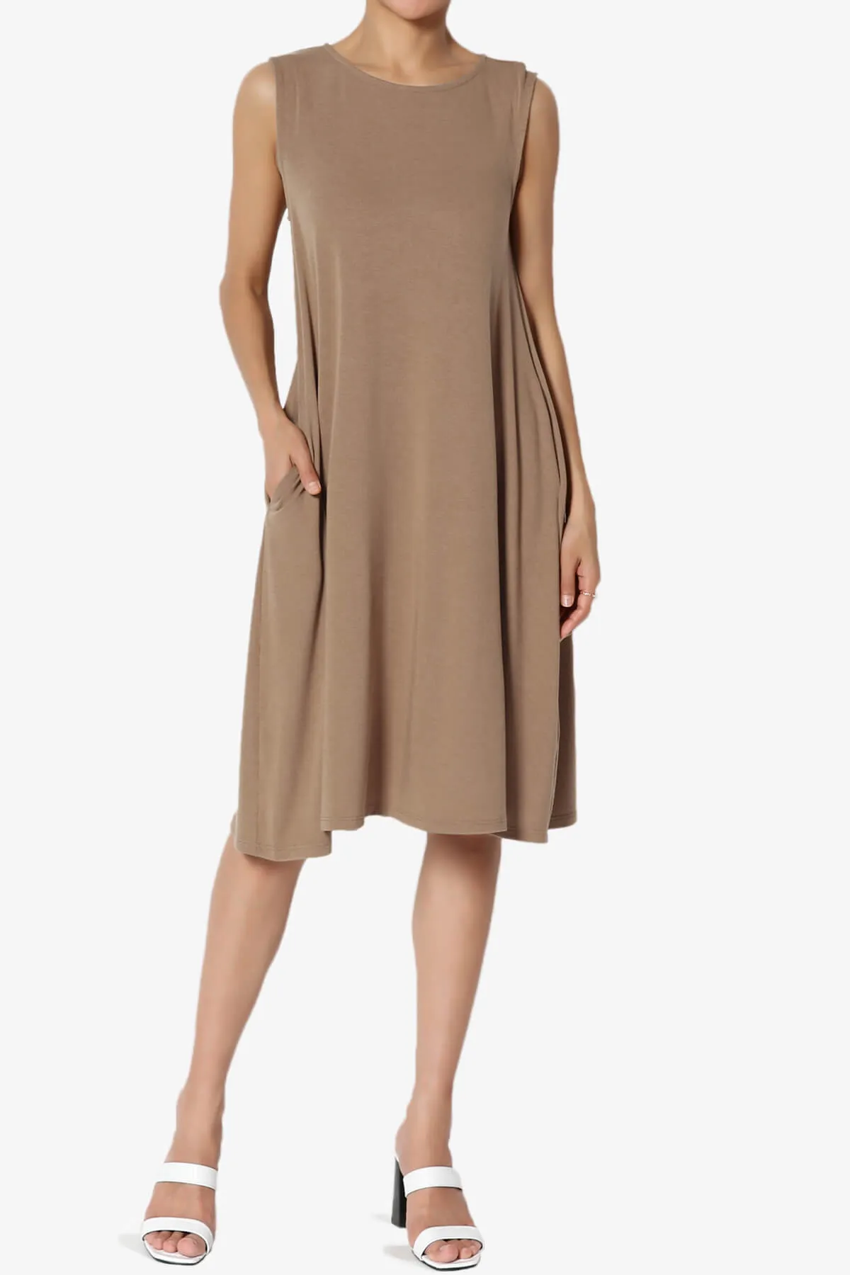 Allie Sleeveless Jersey A-Line Dress
