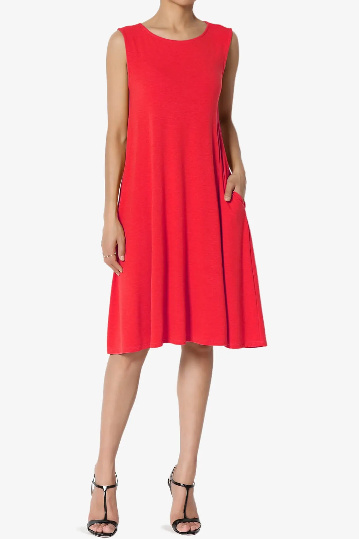 Allie Sleeveless Jersey A-Line Dress