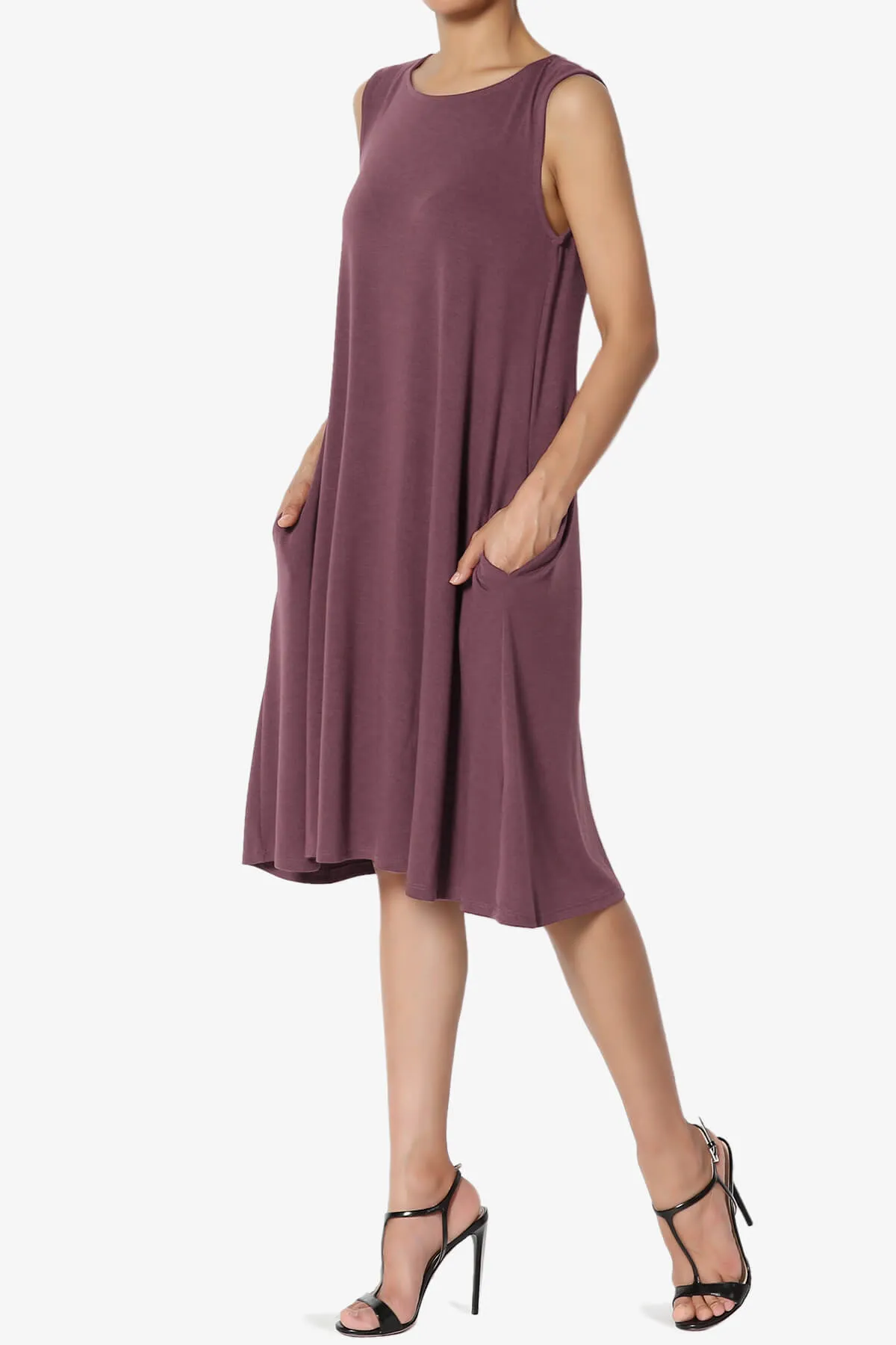 Allie Sleeveless Jersey A-Line Dress