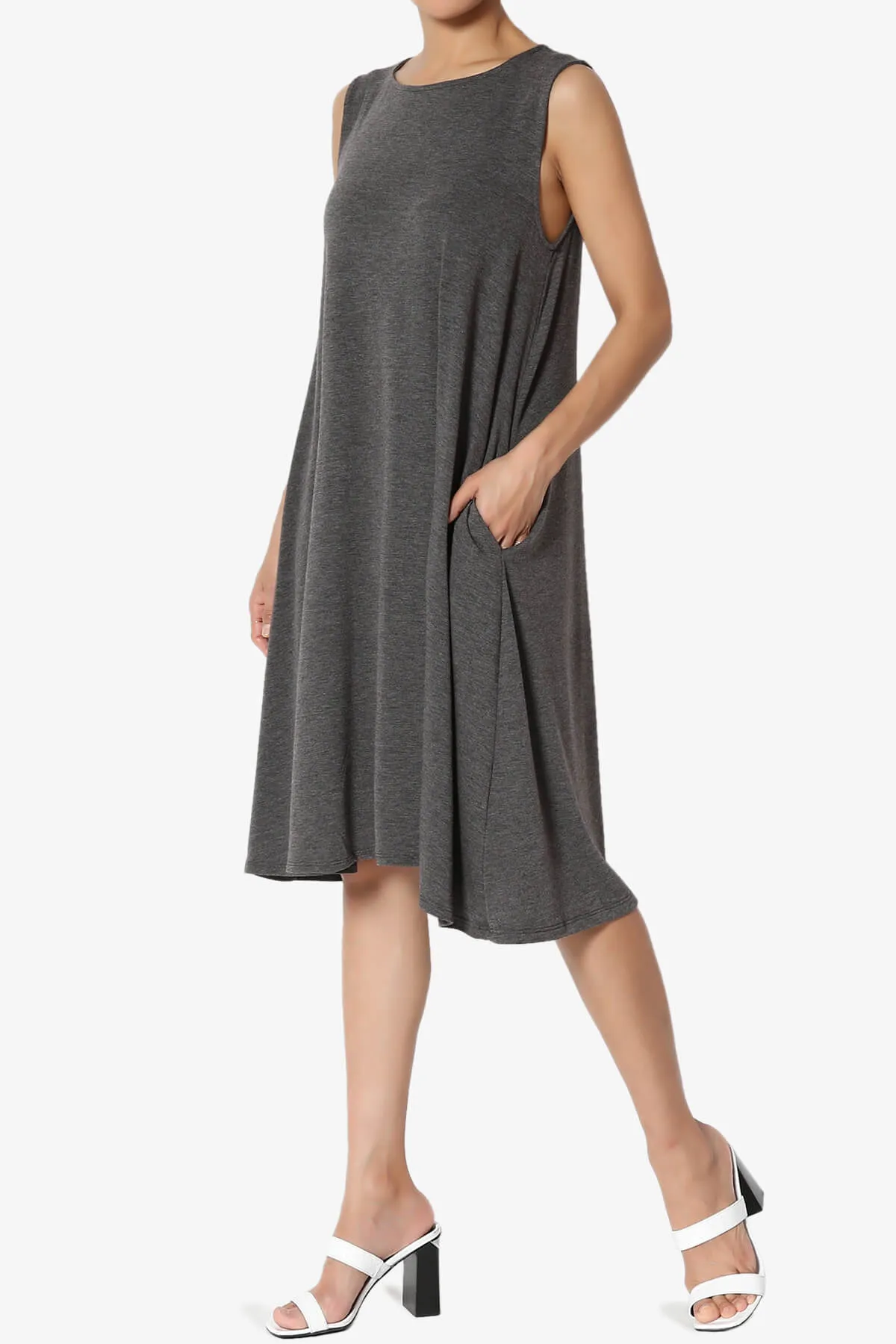 Allie Sleeveless Jersey A-Line Dress