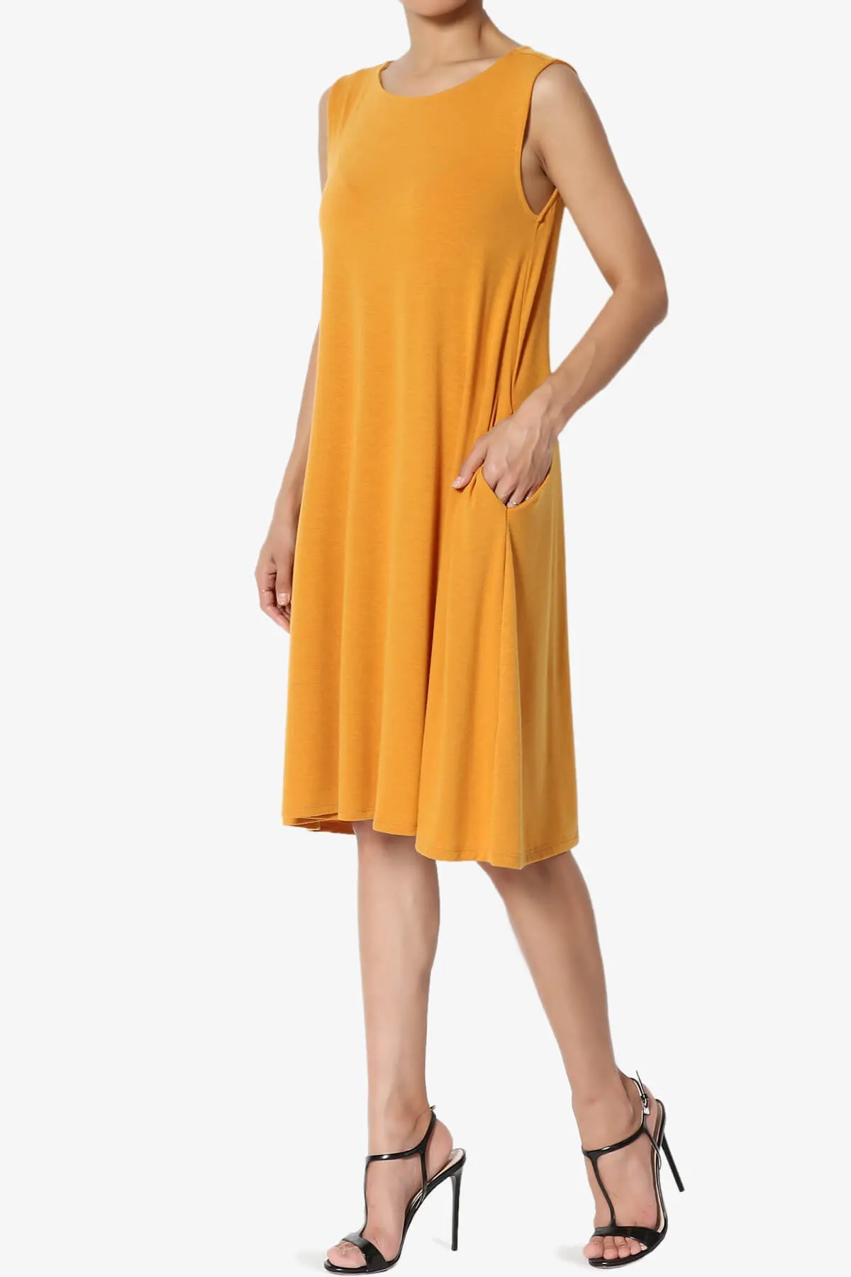 Allie Sleeveless Jersey A-Line Dress