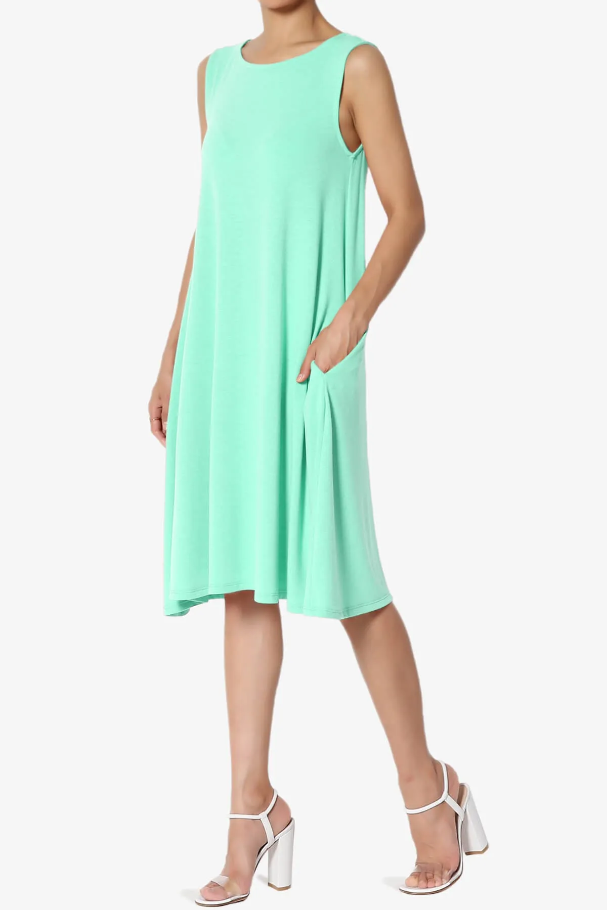 Allie Sleeveless Jersey A-Line Dress