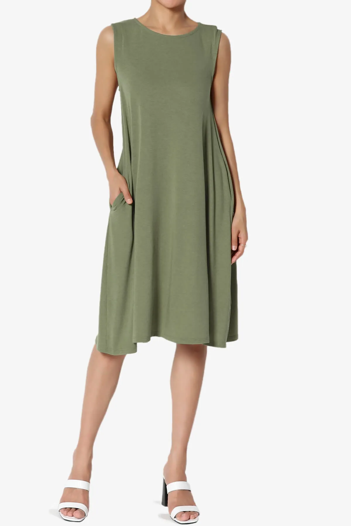 Allie Sleeveless Jersey A-Line Dress