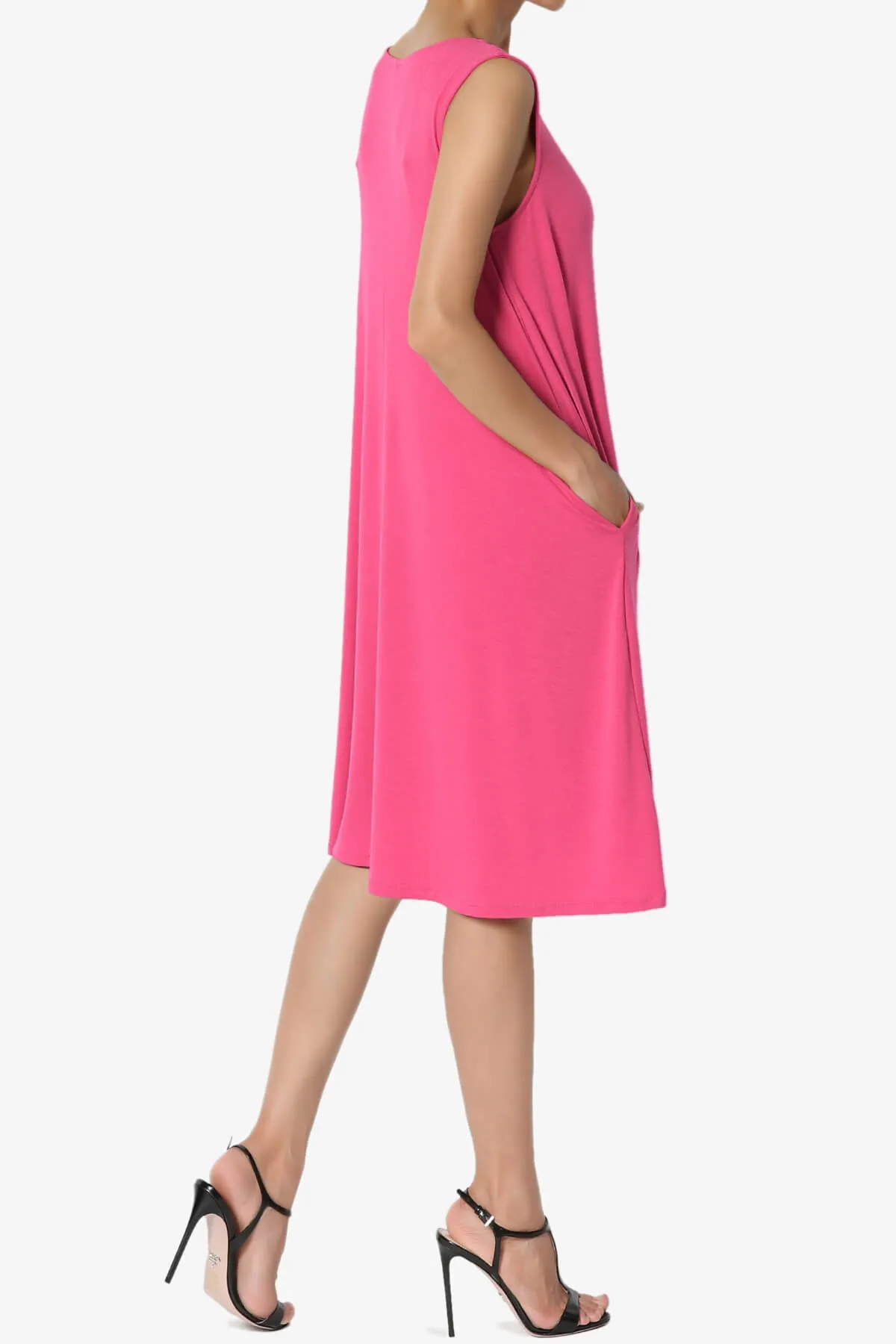 Allie Sleeveless Jersey A-Line Dress