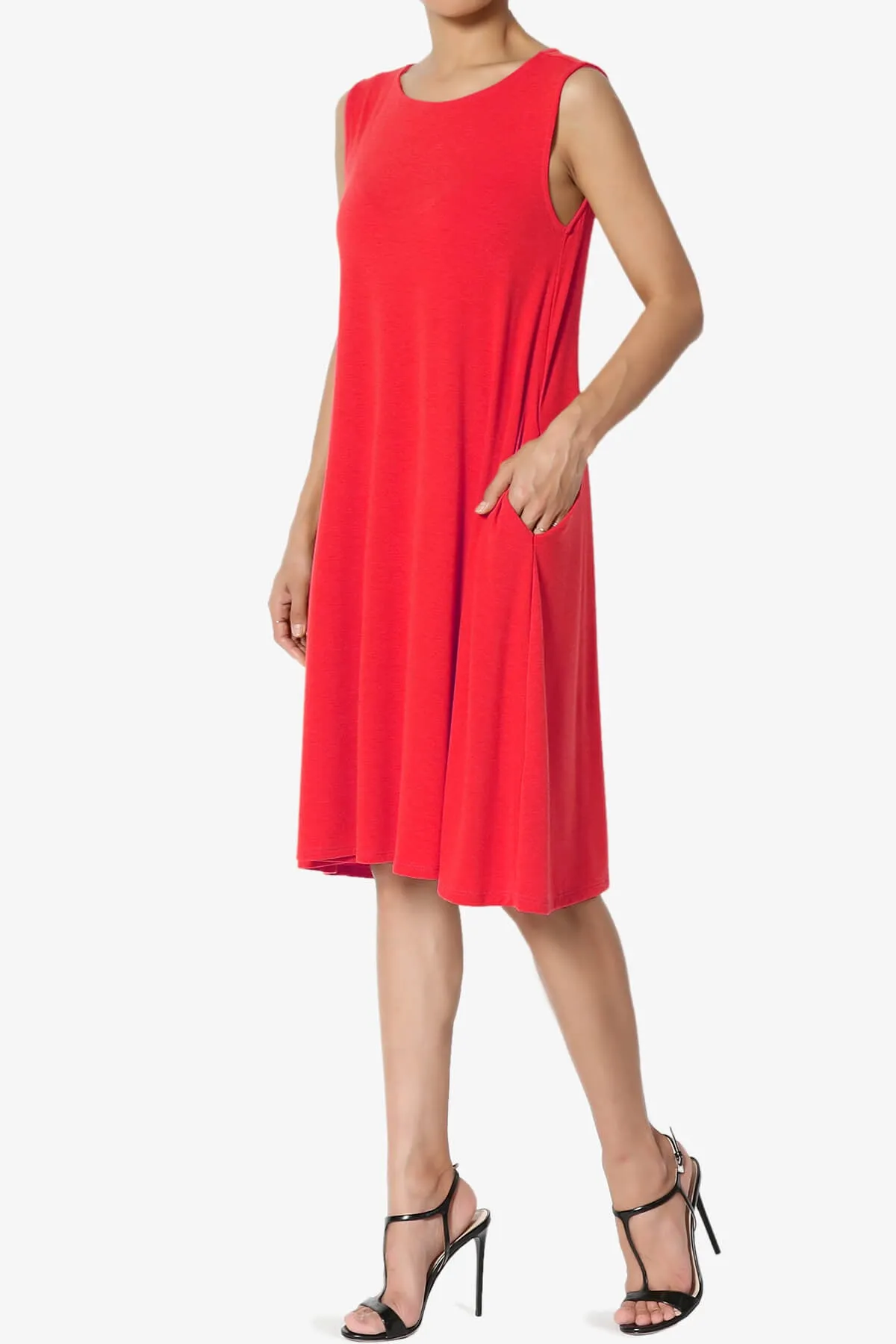 Allie Sleeveless Jersey A-Line Dress