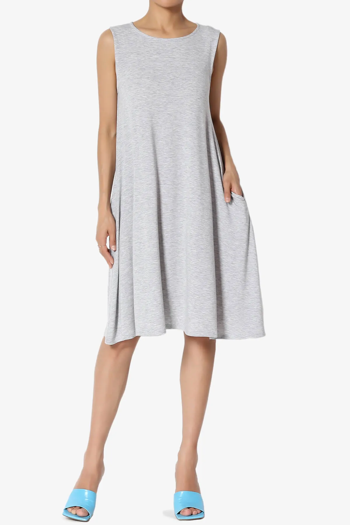 Allie Sleeveless Jersey A-Line Dress