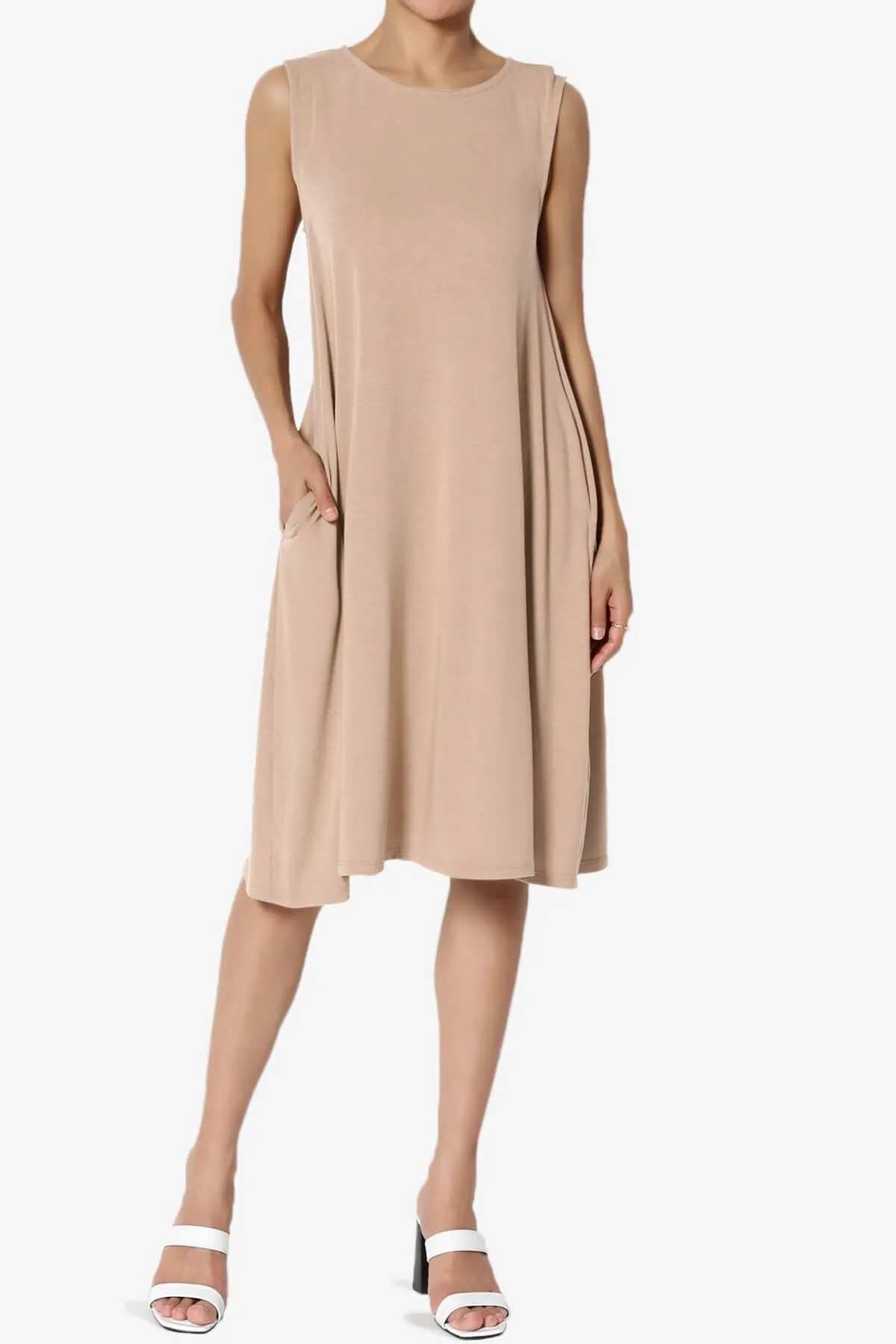Allie Sleeveless Jersey A-Line Dress