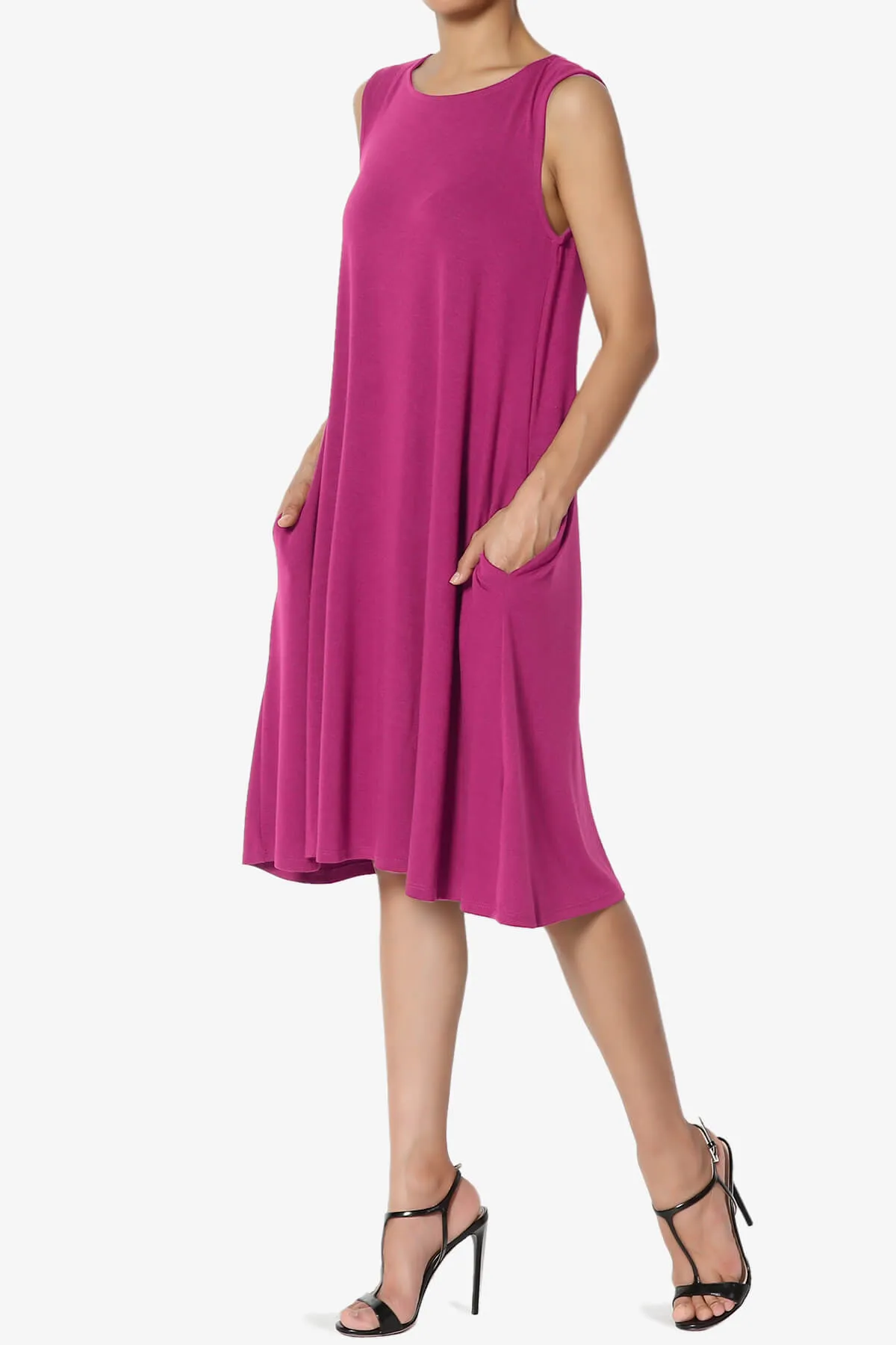 Allie Sleeveless Jersey A-Line Dress