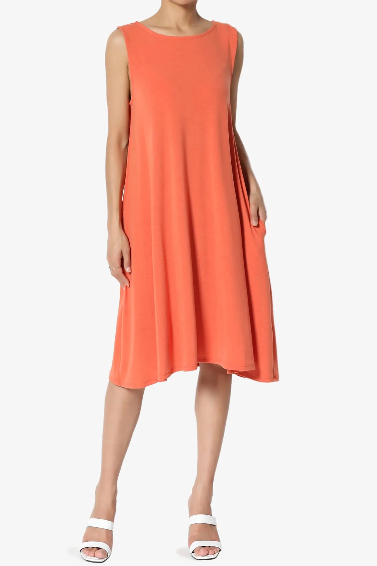 Allie Sleeveless Jersey A-Line Dress