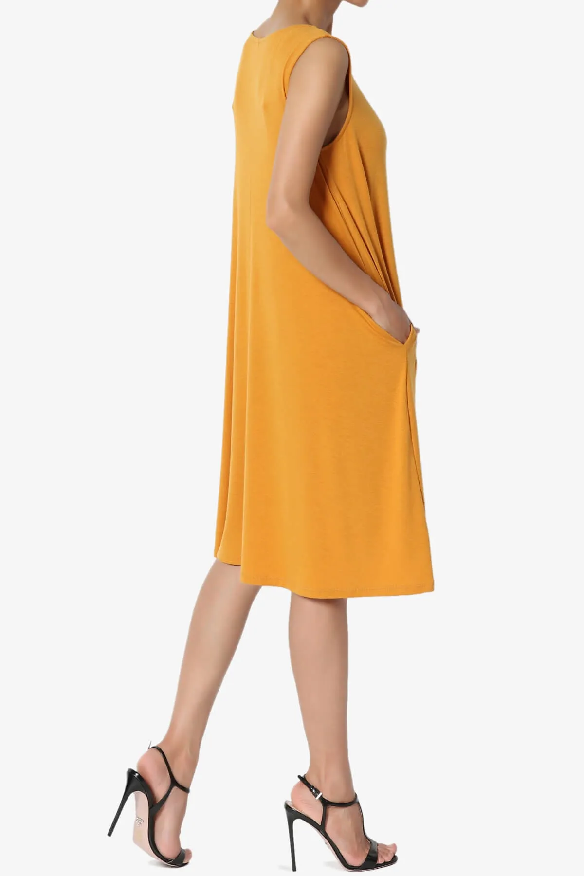 Allie Sleeveless Jersey A-Line Dress