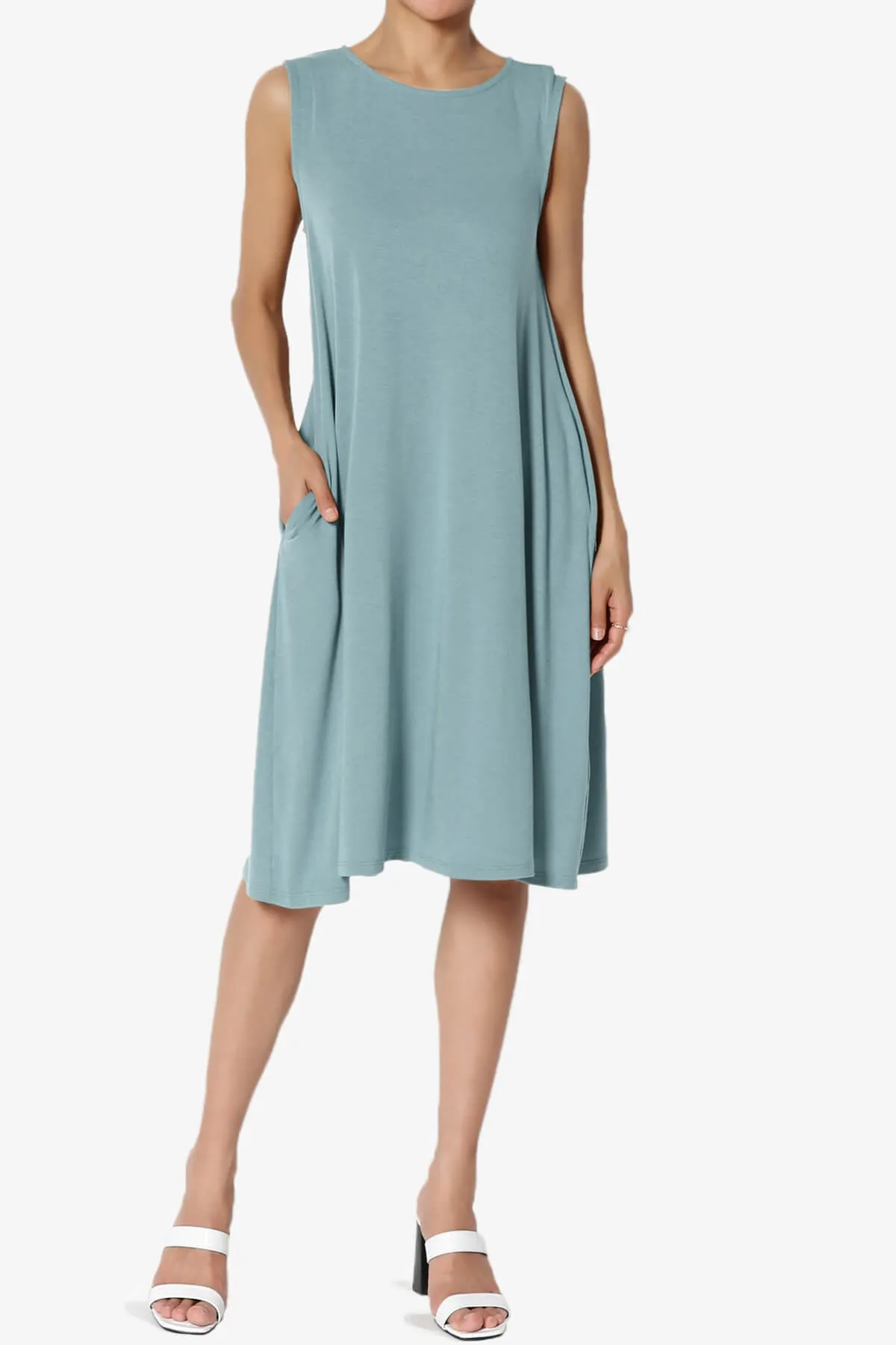 Allie Sleeveless Jersey A-Line Dress