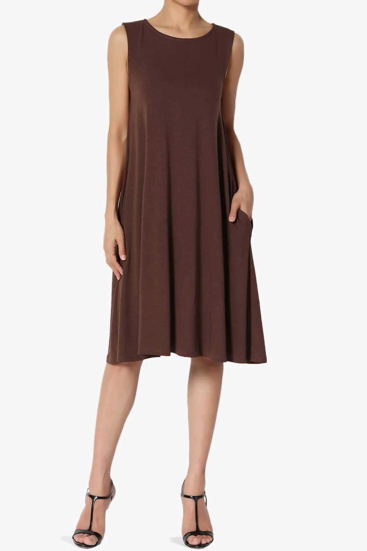 Allie Sleeveless Jersey A-Line Dress