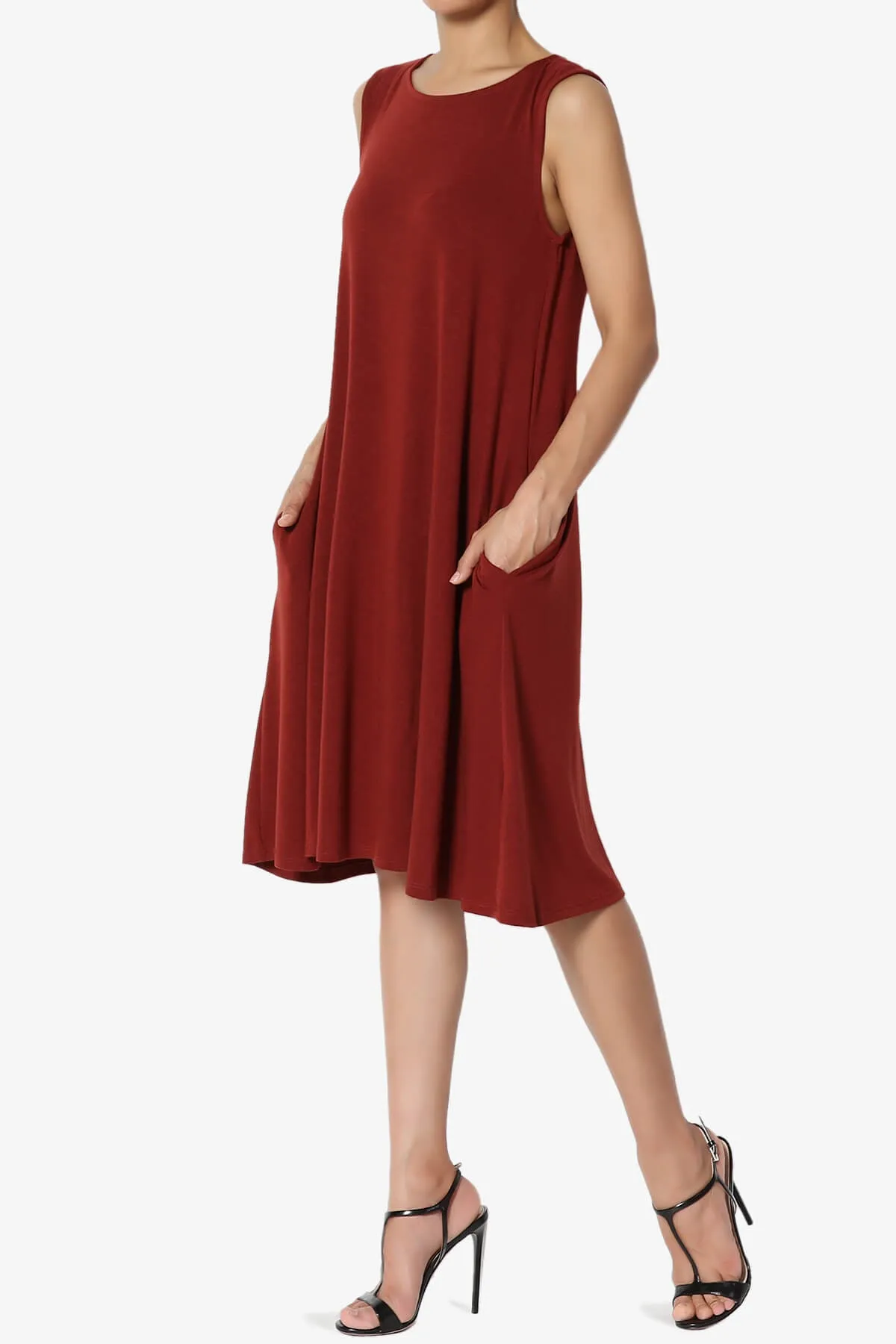 Allie Sleeveless Jersey A-Line Dress