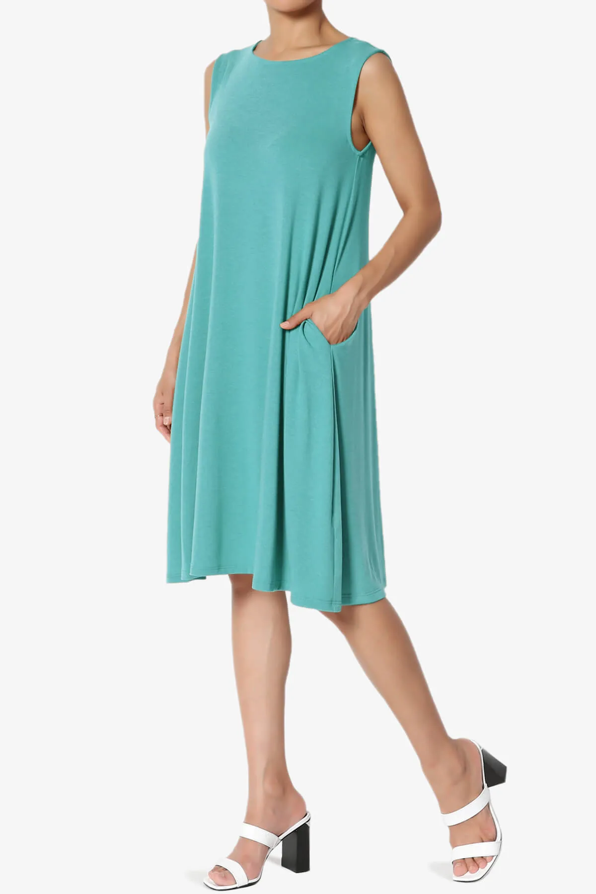 Allie Sleeveless Jersey A-Line Dress
