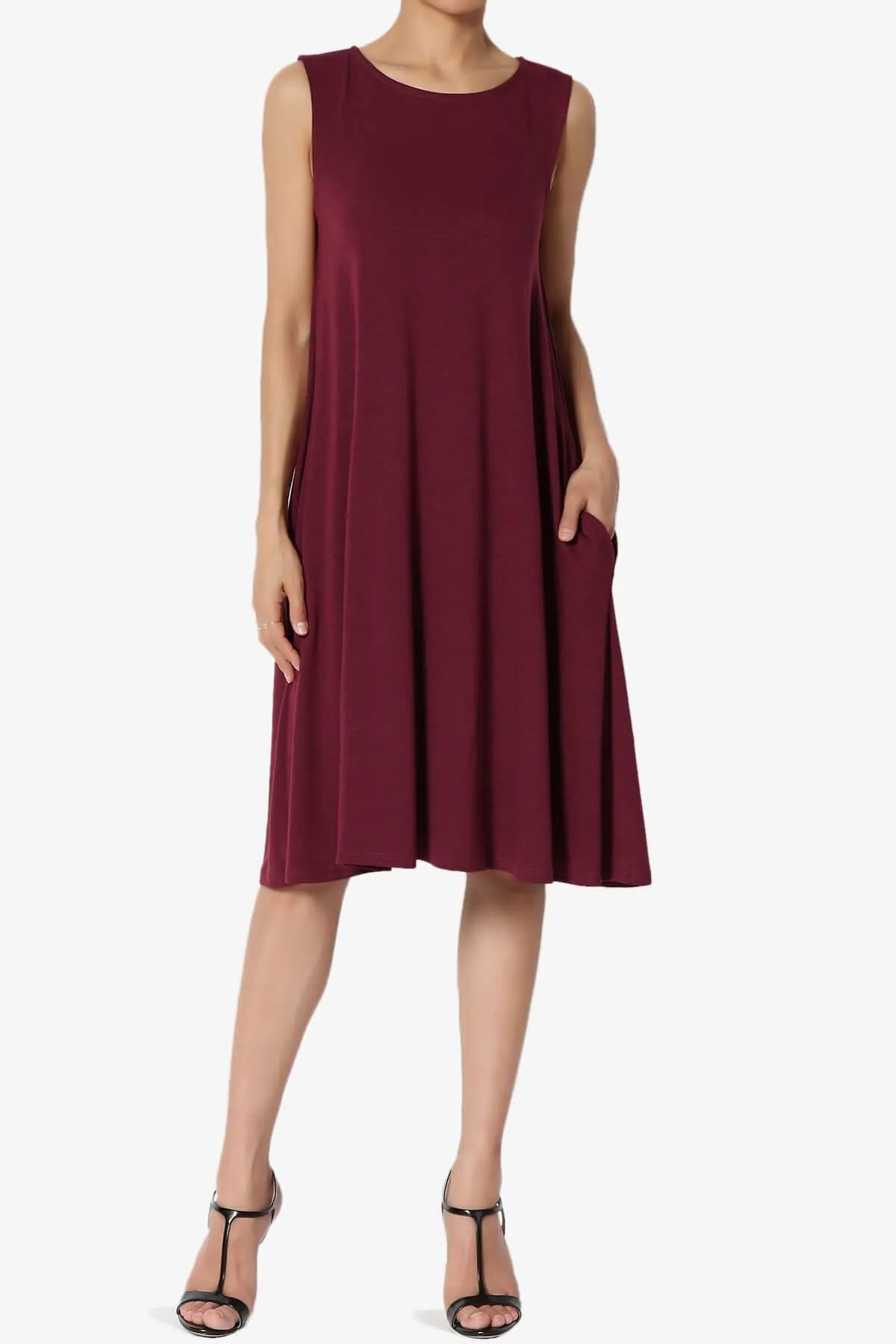 Allie Sleeveless Jersey A-Line Dress