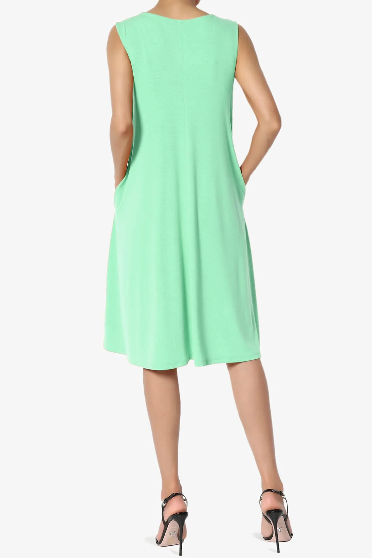 Allie Sleeveless Jersey A-Line Dress
