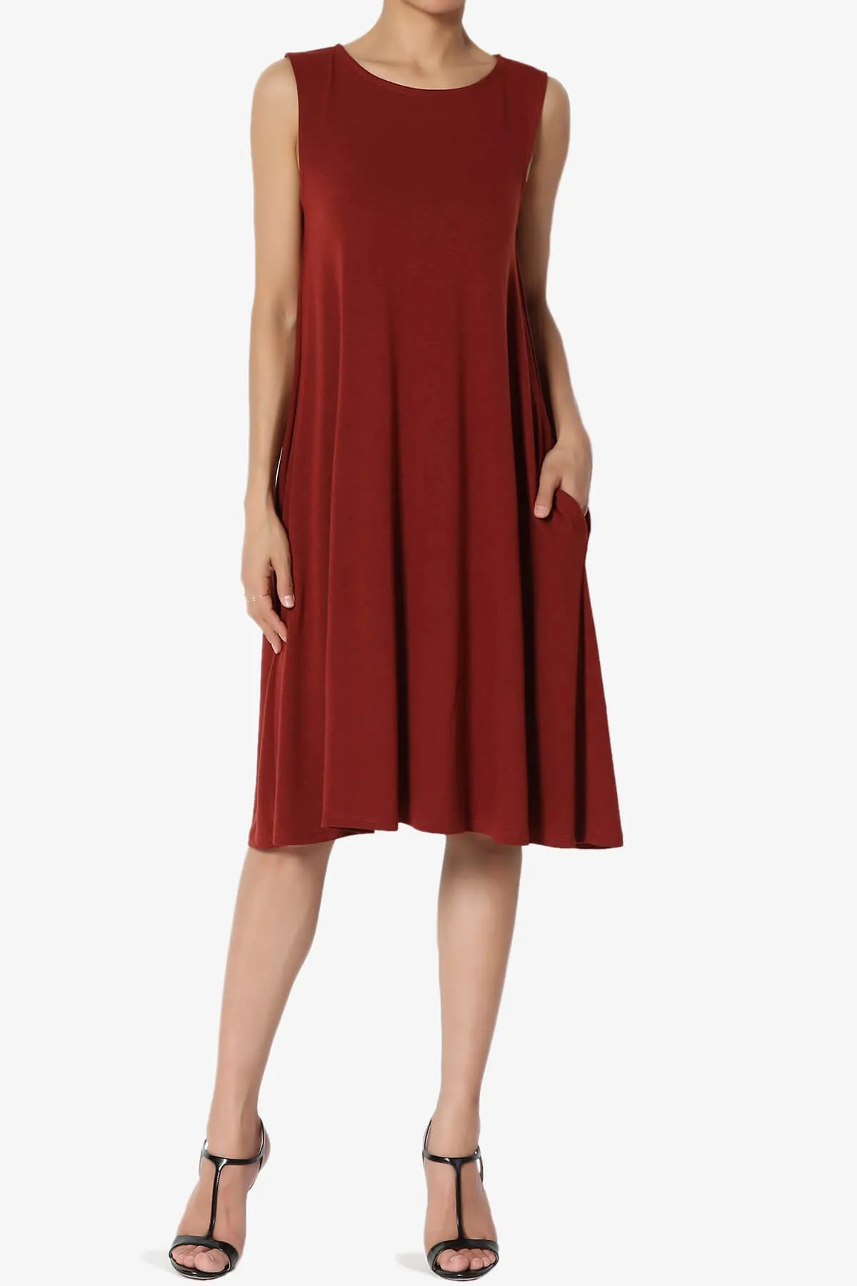 Allie Sleeveless Jersey A-Line Dress