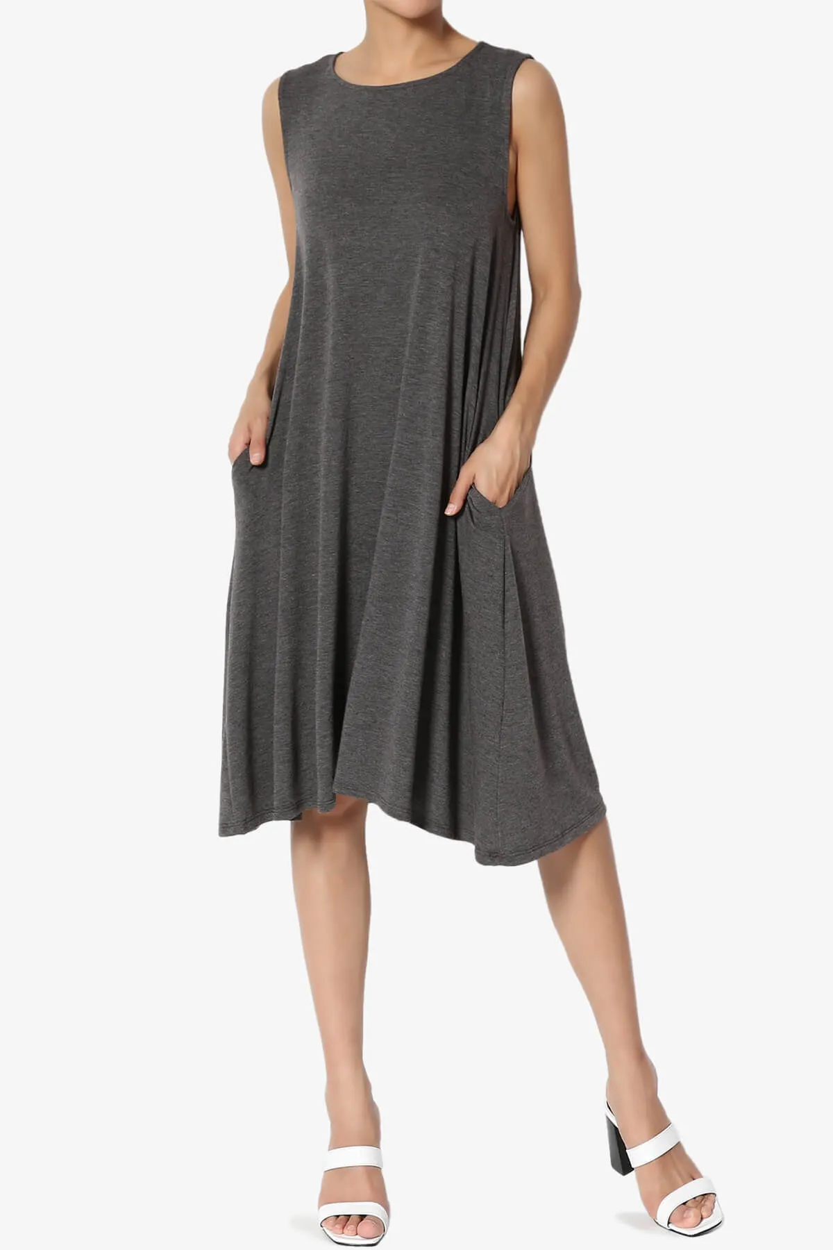 Allie Sleeveless Jersey A-Line Dress
