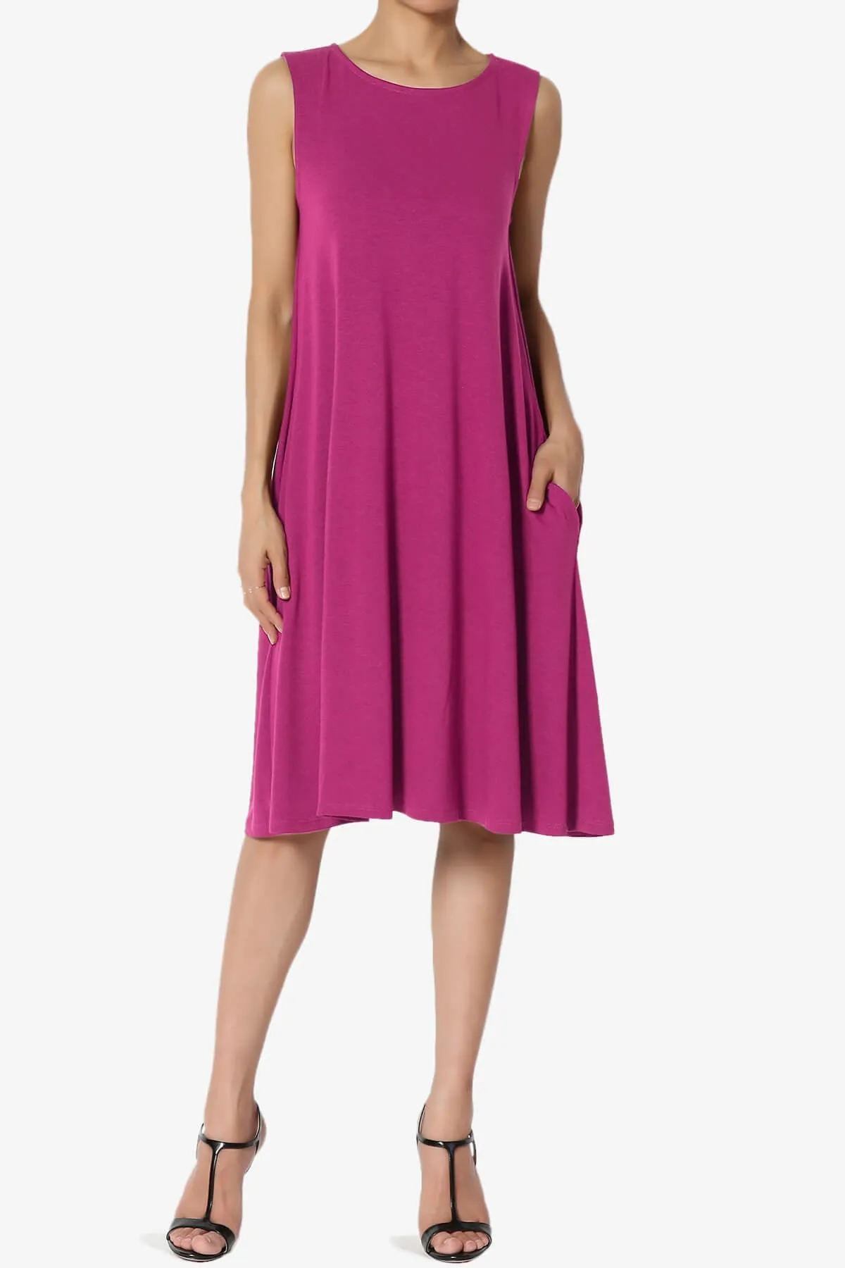 Allie Sleeveless Jersey A-Line Dress