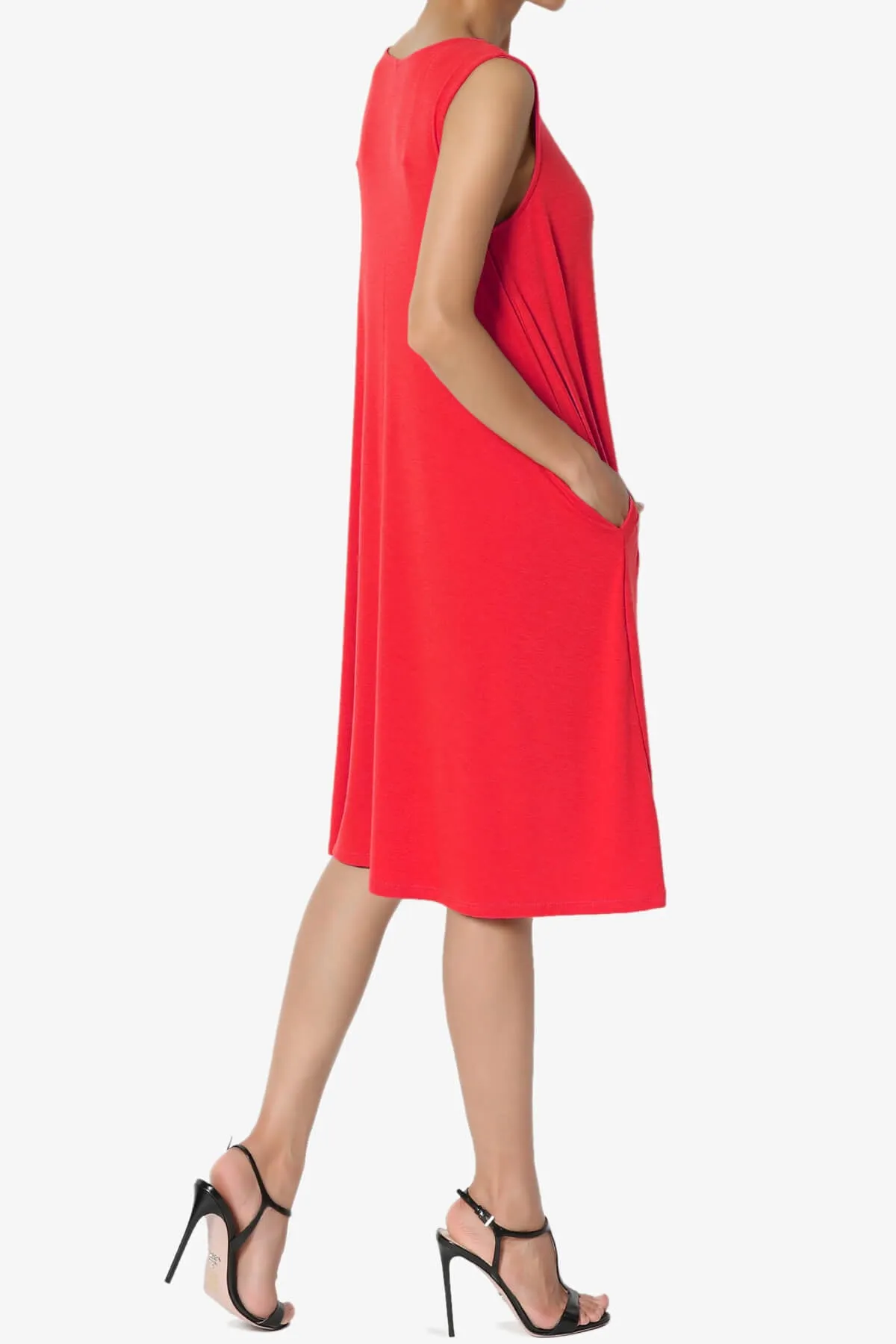 Allie Sleeveless Jersey A-Line Dress