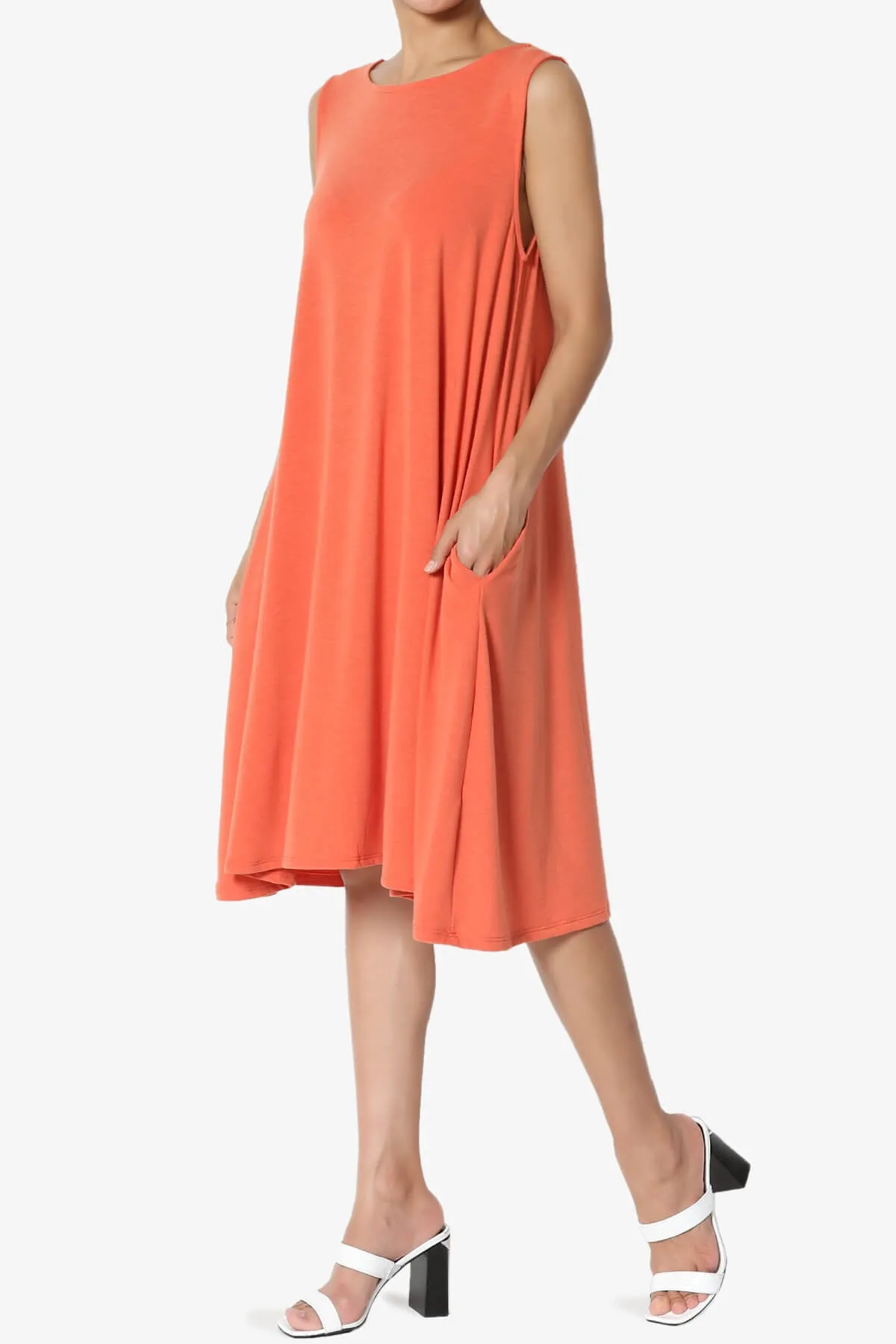 Allie Sleeveless Jersey A-Line Dress