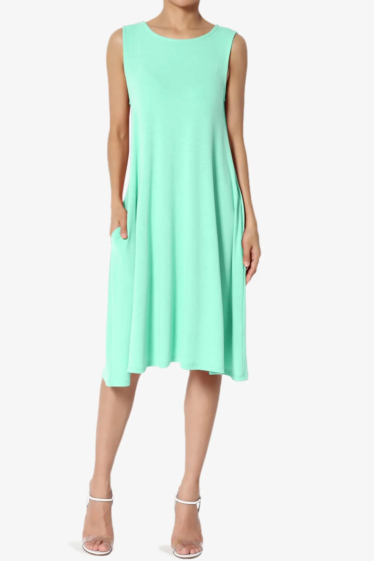 Allie Sleeveless Jersey A-Line Dress