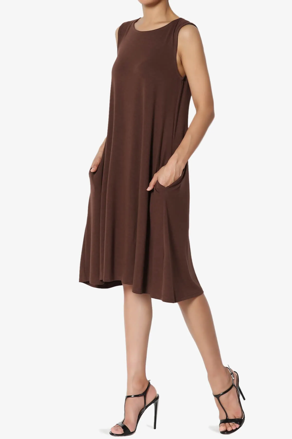 Allie Sleeveless Jersey A-Line Dress
