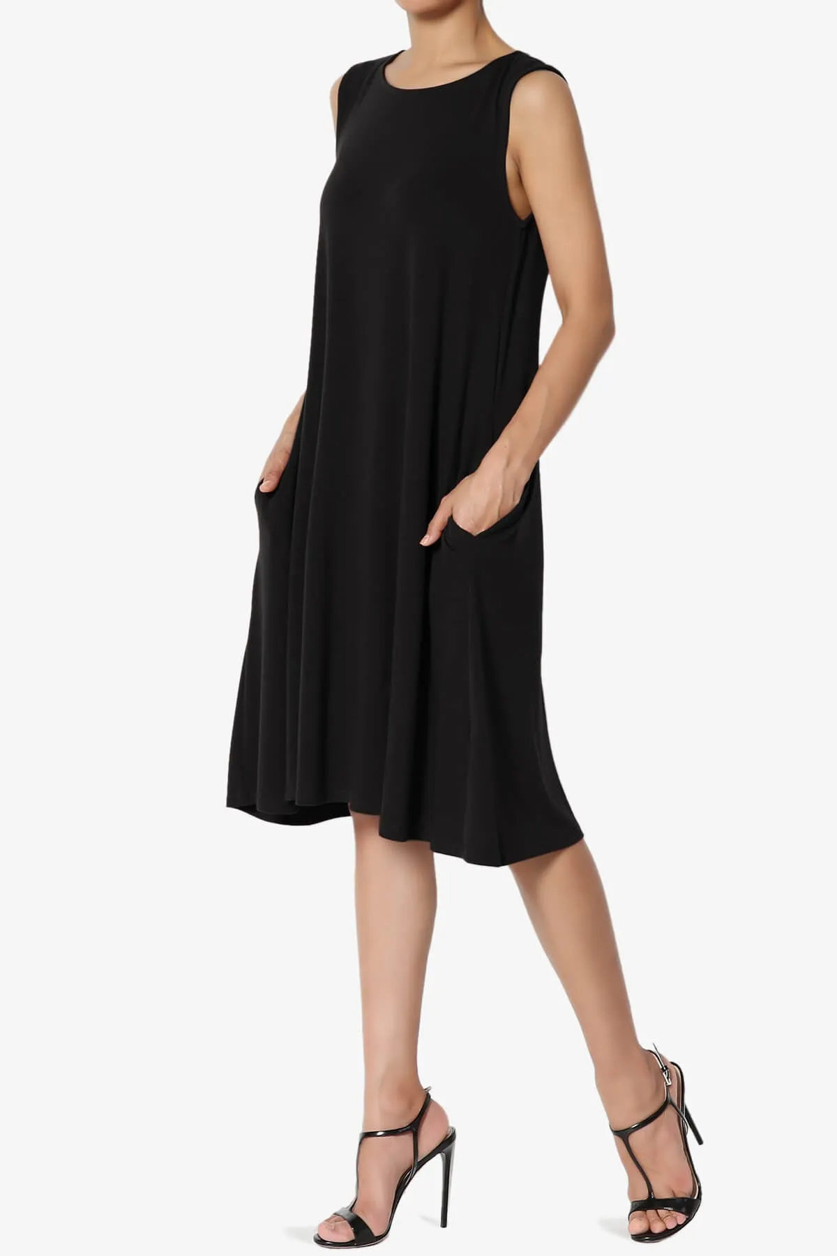 Allie Sleeveless Jersey A-Line Dress
