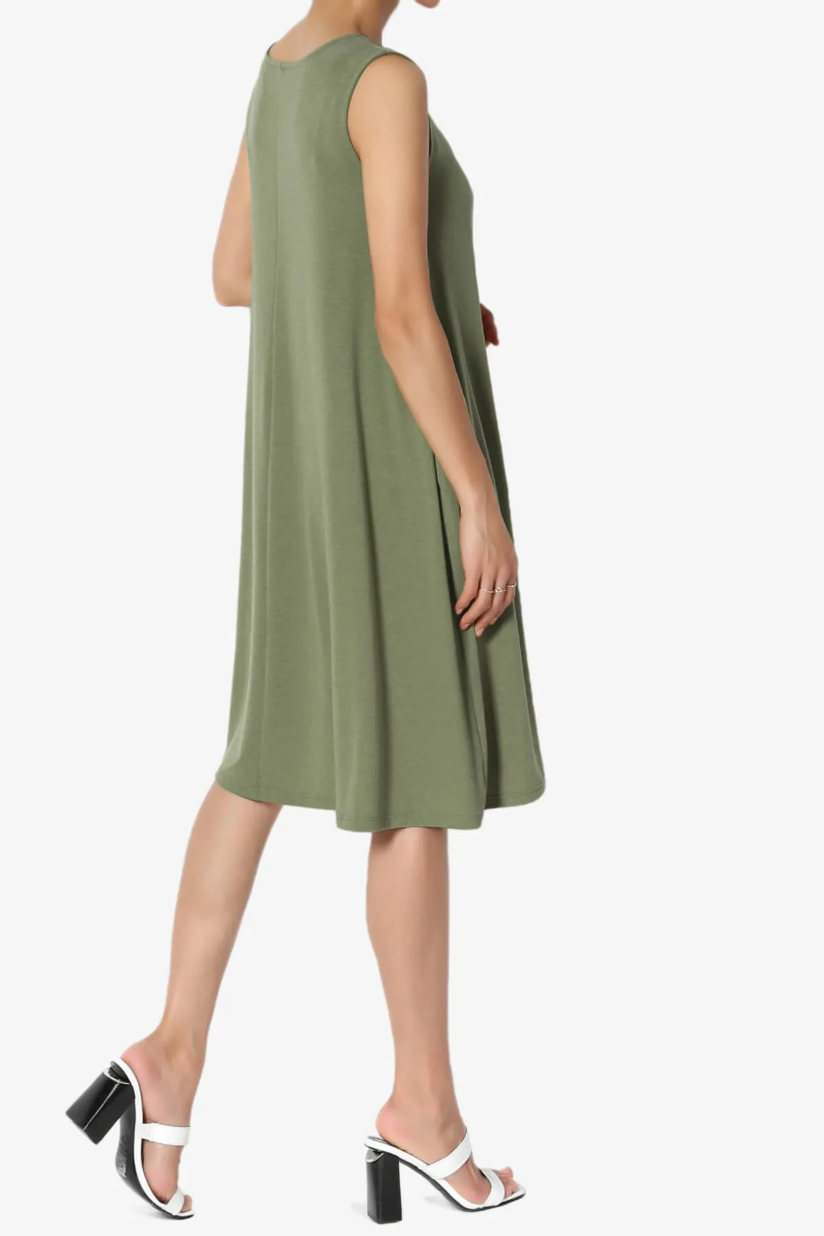 Allie Sleeveless Jersey A-Line Dress