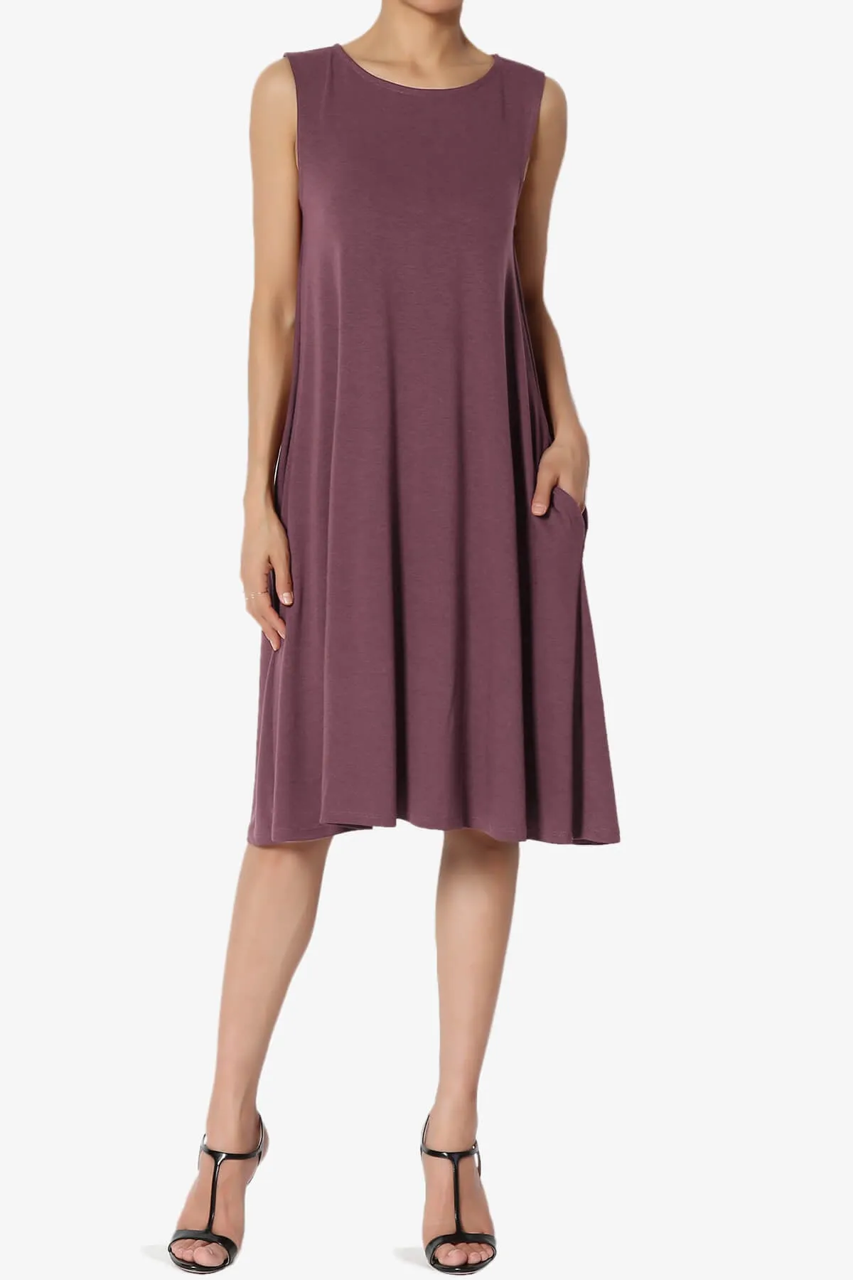 Allie Sleeveless Jersey A-Line Dress