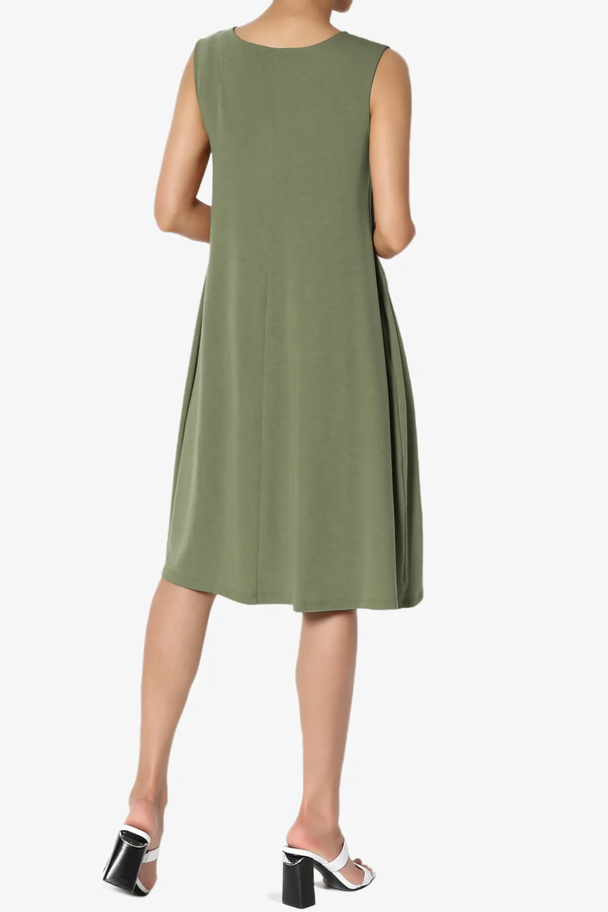 Allie Sleeveless Jersey A-Line Dress