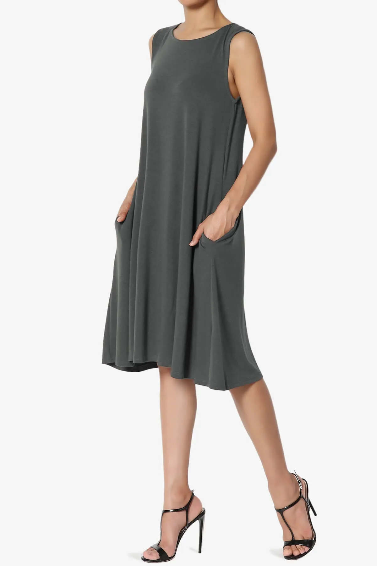 Allie Sleeveless Jersey A-Line Dress