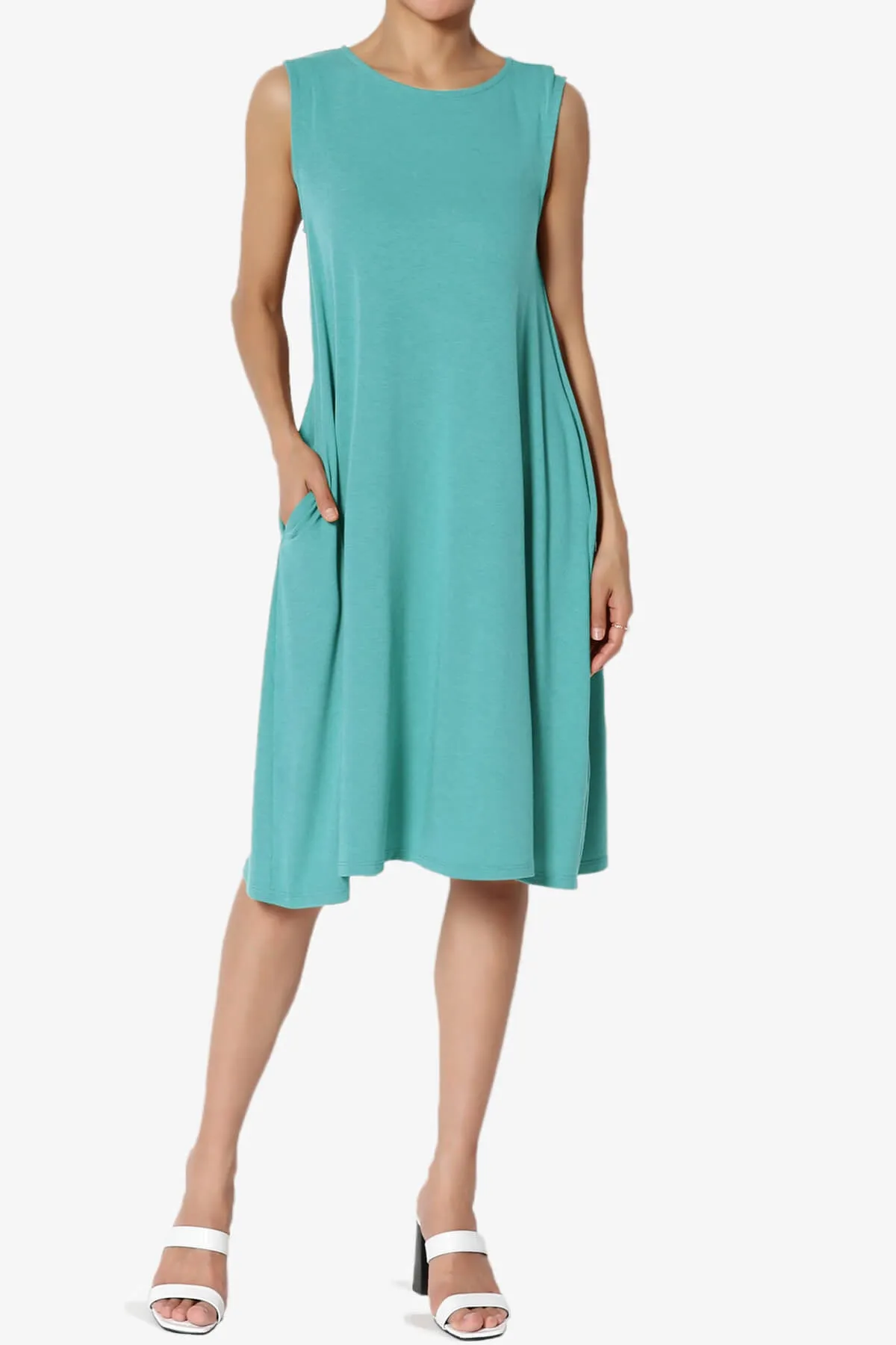 Allie Sleeveless Jersey A-Line Dress