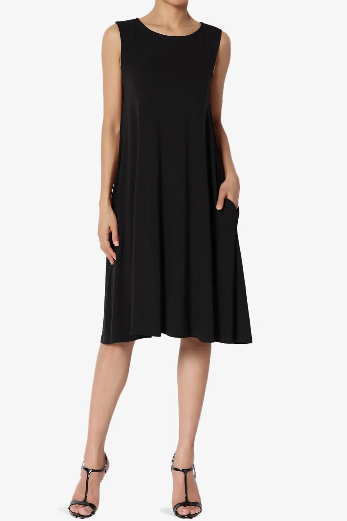 Allie Sleeveless Jersey A-Line Dress
