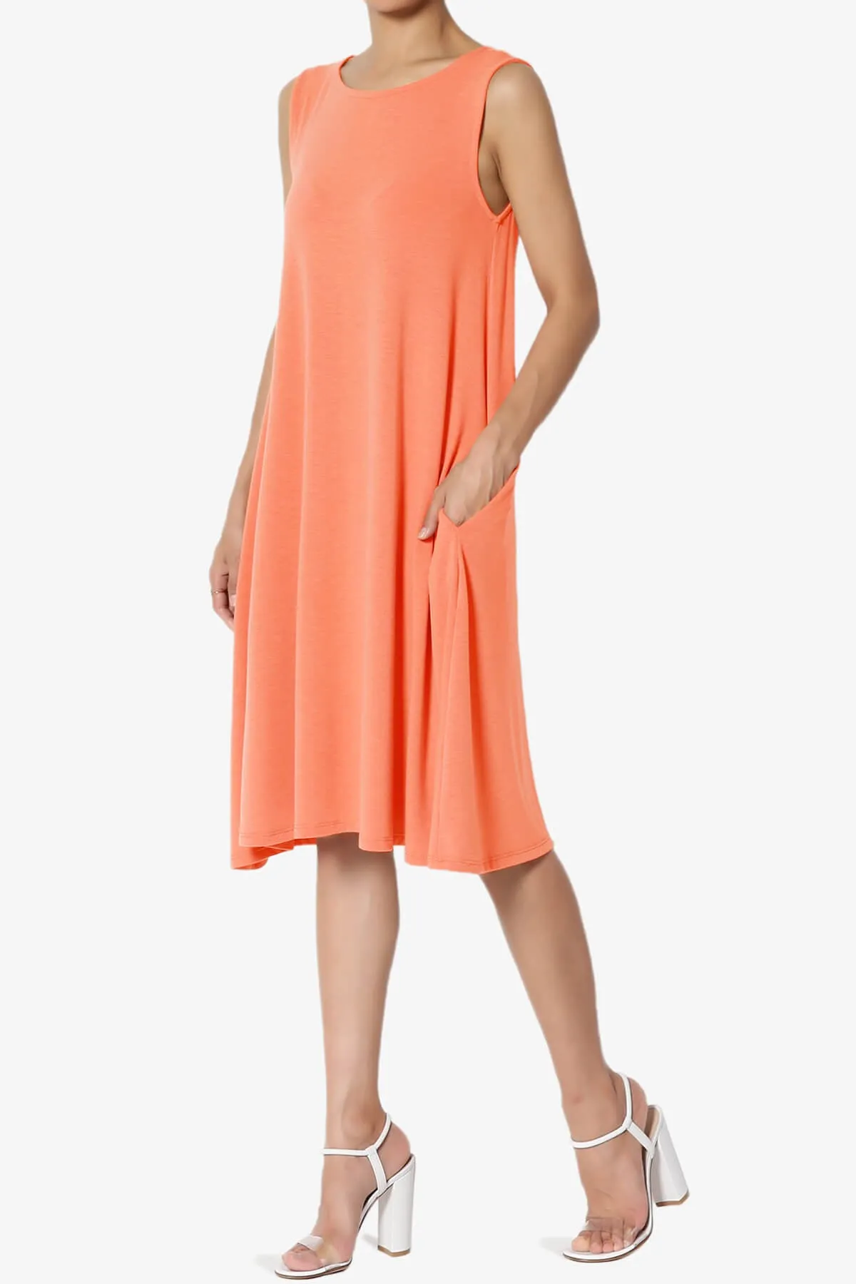 Allie Sleeveless Jersey A-Line Dress