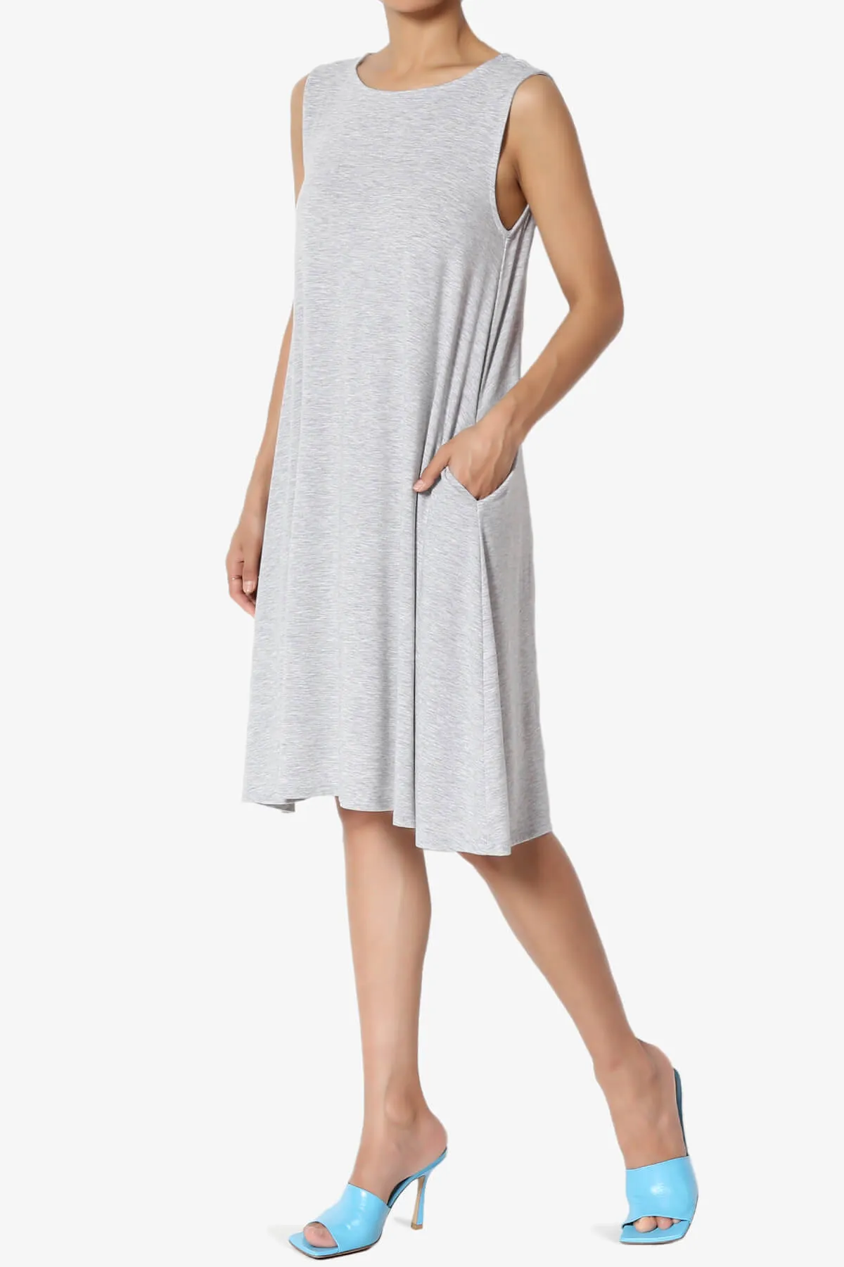 Allie Sleeveless Jersey A-Line Dress