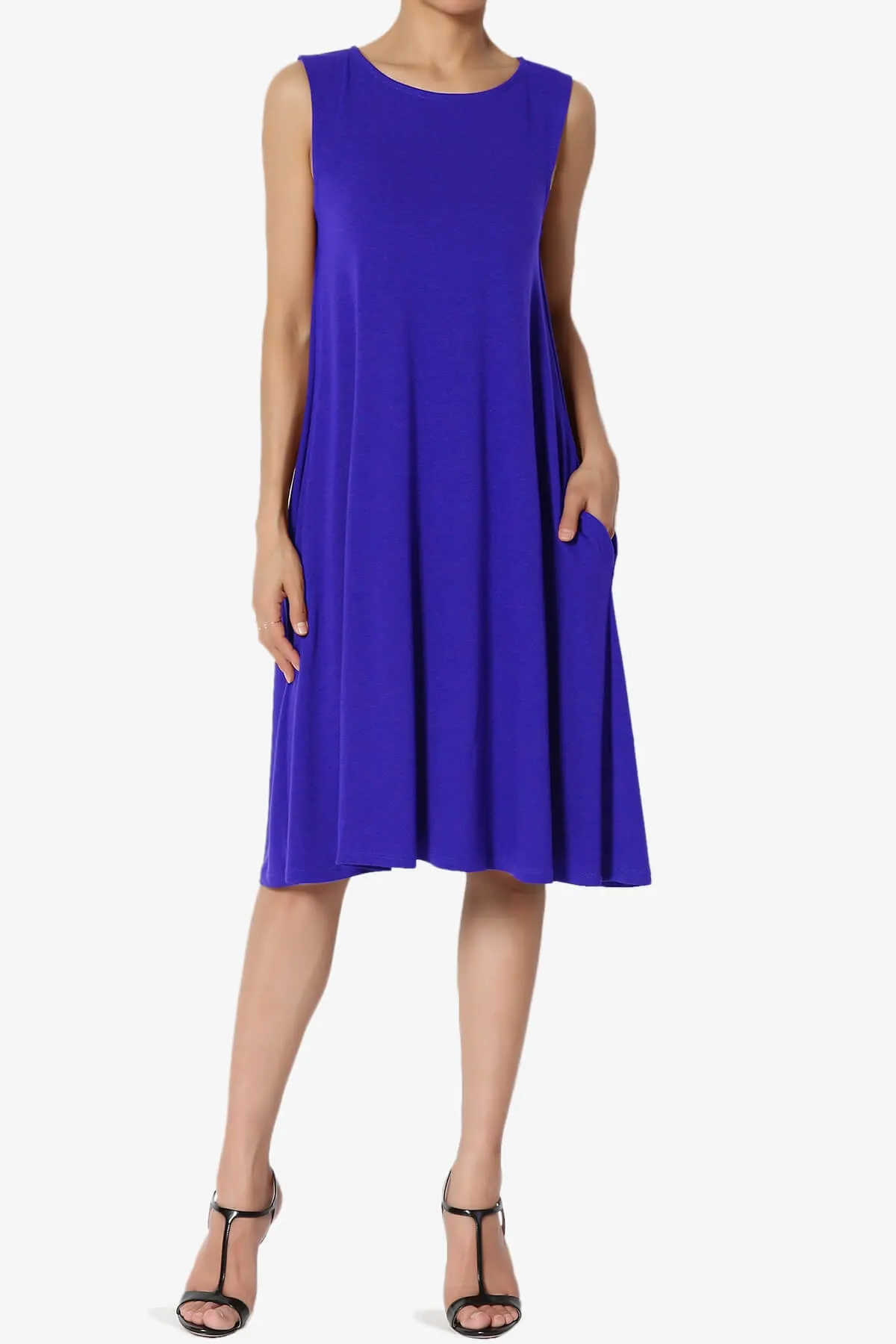 Allie Sleeveless Jersey A-Line Dress