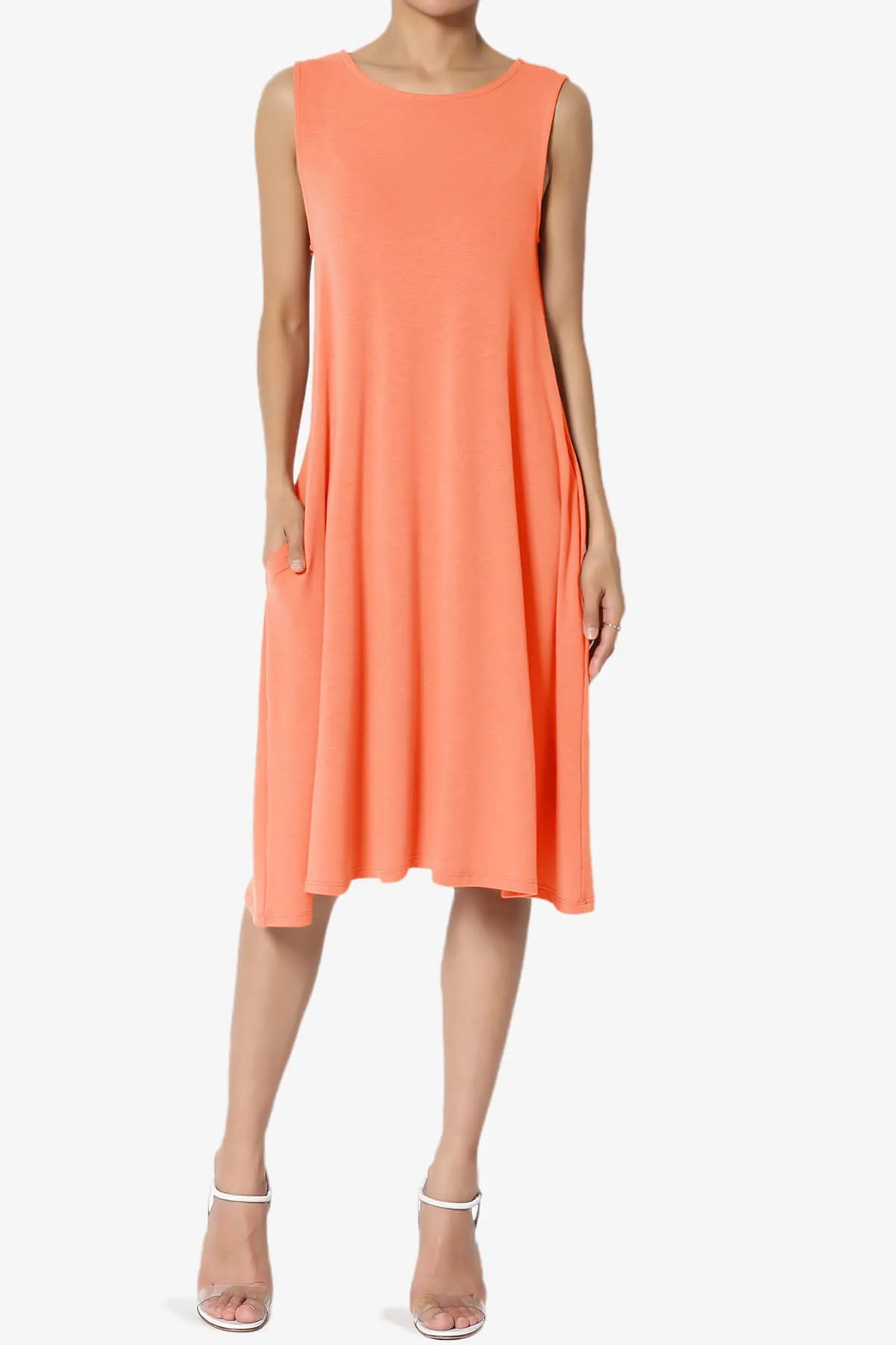 Allie Sleeveless Jersey A-Line Dress