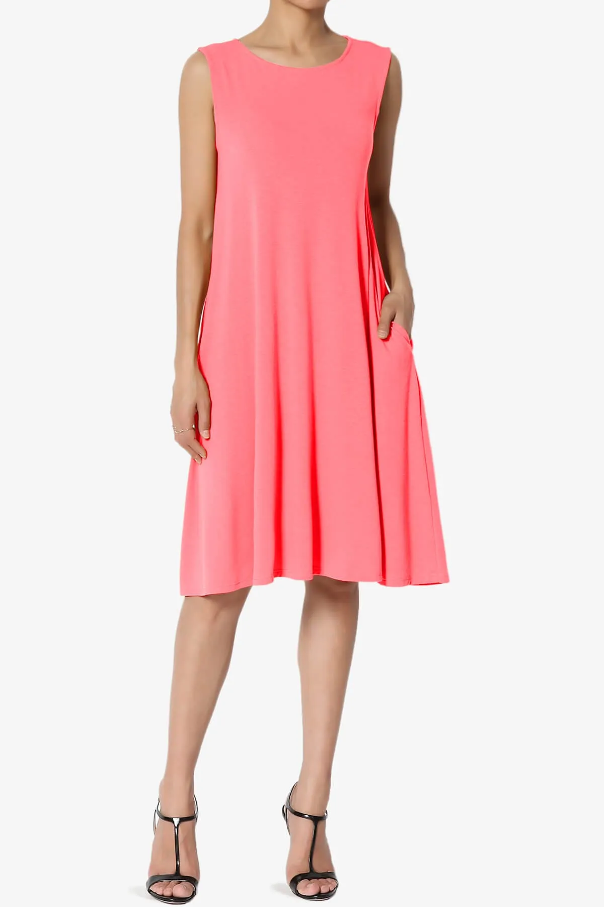 Allie Sleeveless Jersey A-Line Dress