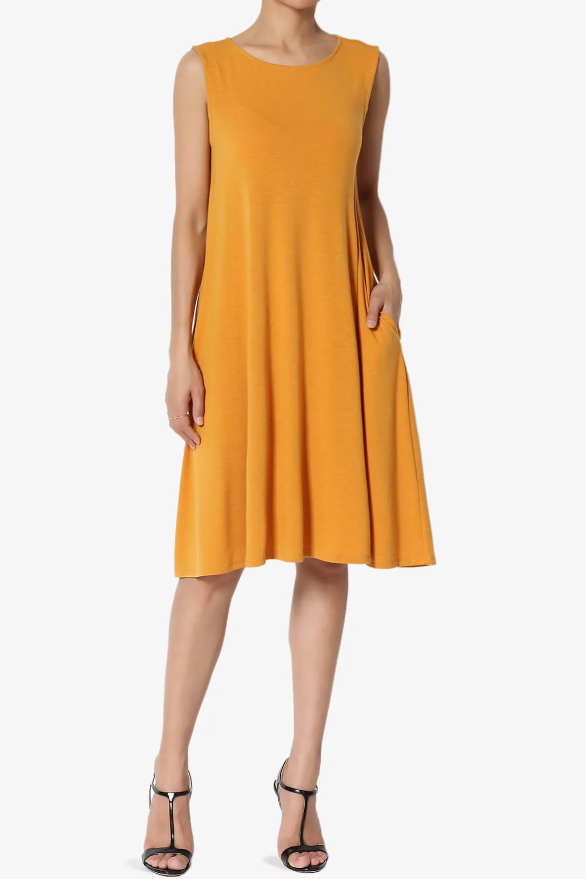 Allie Sleeveless Jersey A-Line Dress
