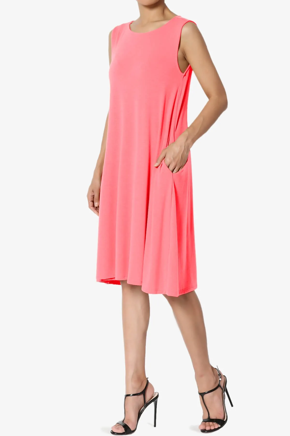 Allie Sleeveless Jersey A-Line Dress