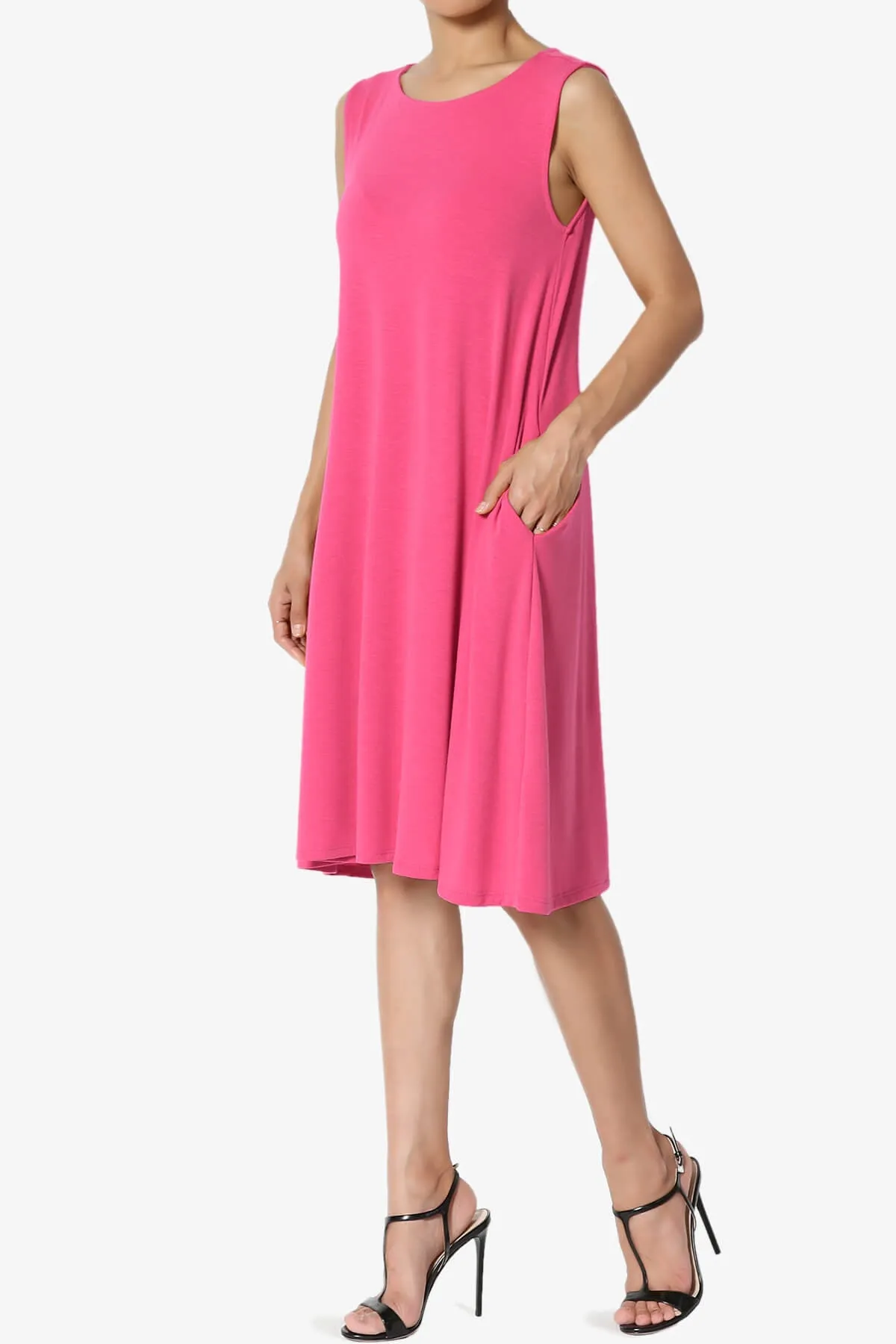 Allie Sleeveless Jersey A-Line Dress