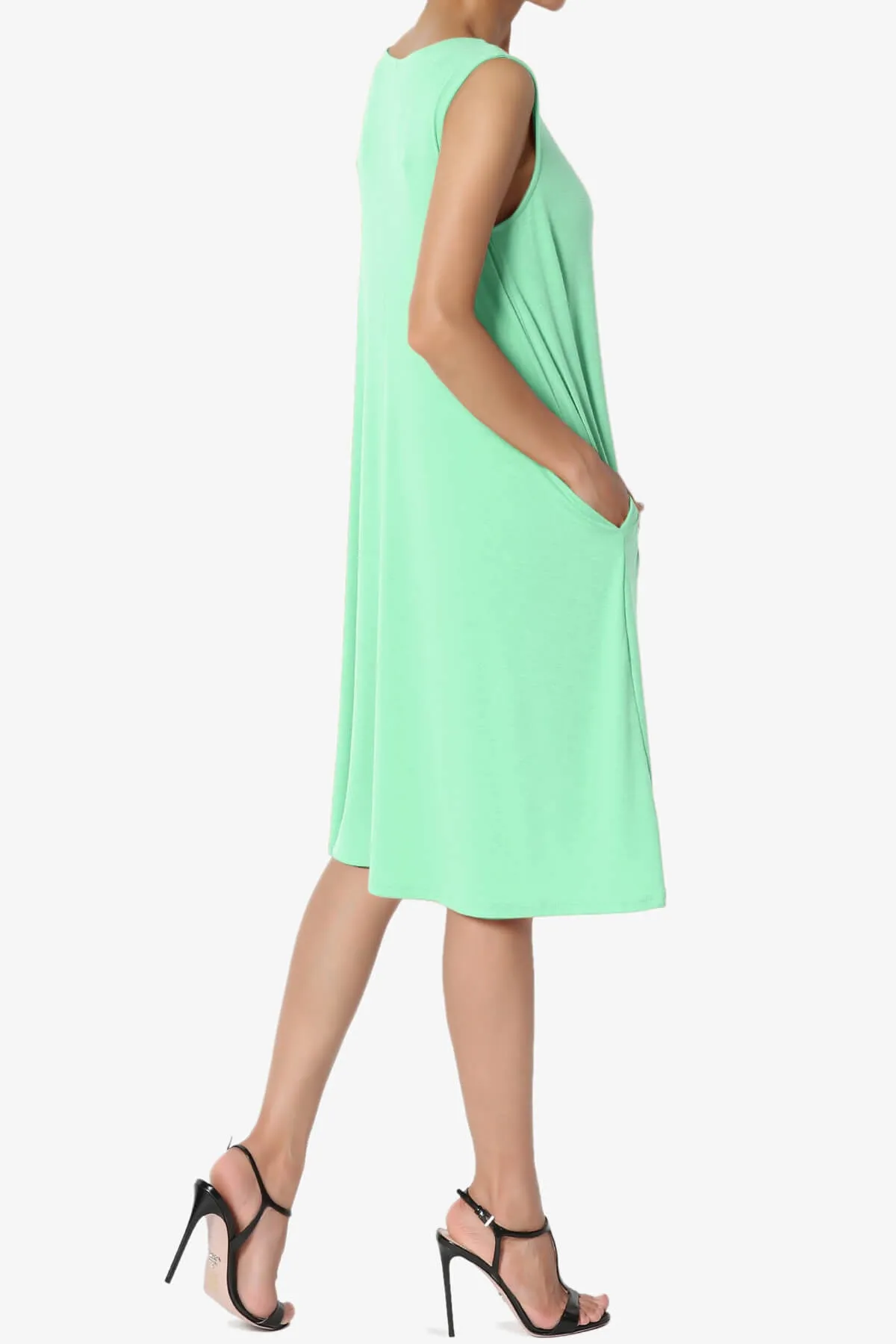 Allie Sleeveless Jersey A-Line Dress