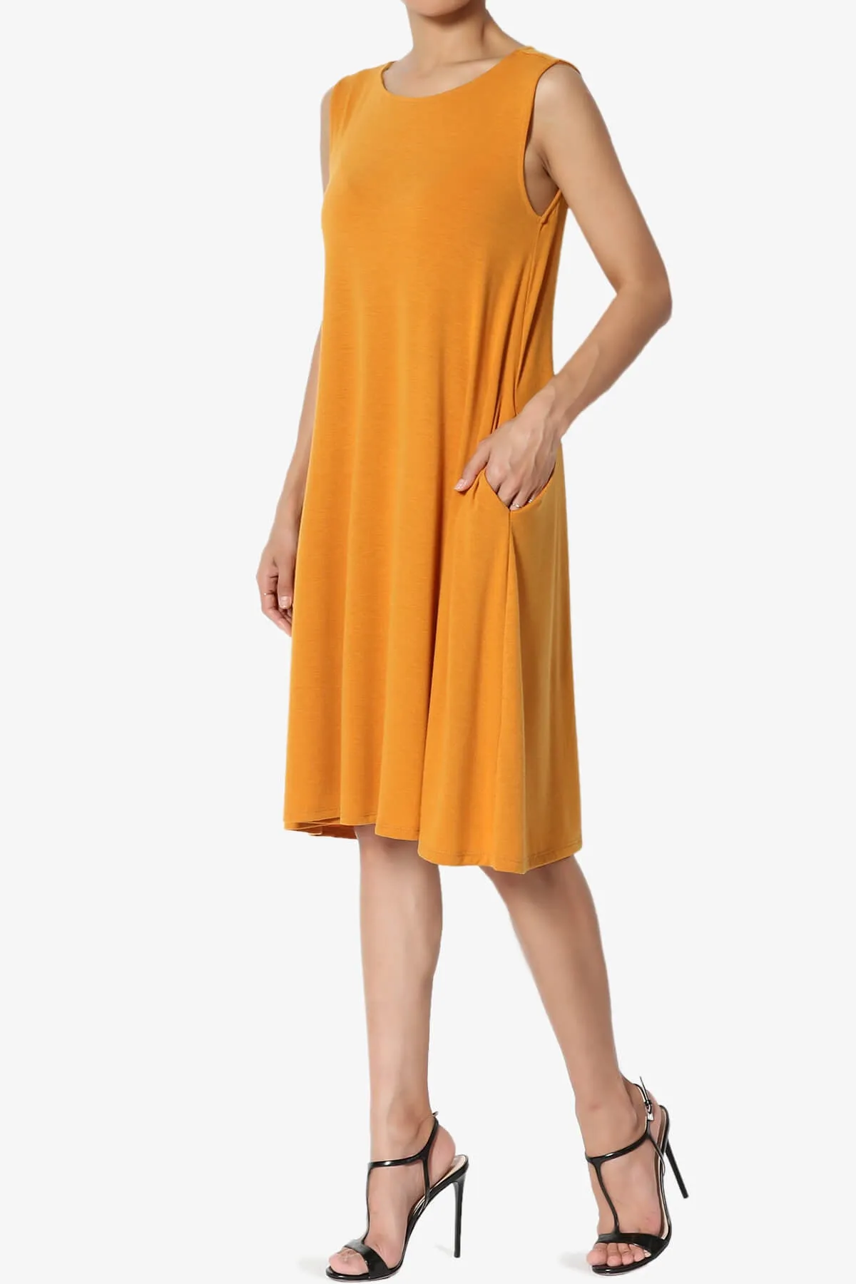 Allie Sleeveless Jersey A-Line Dress