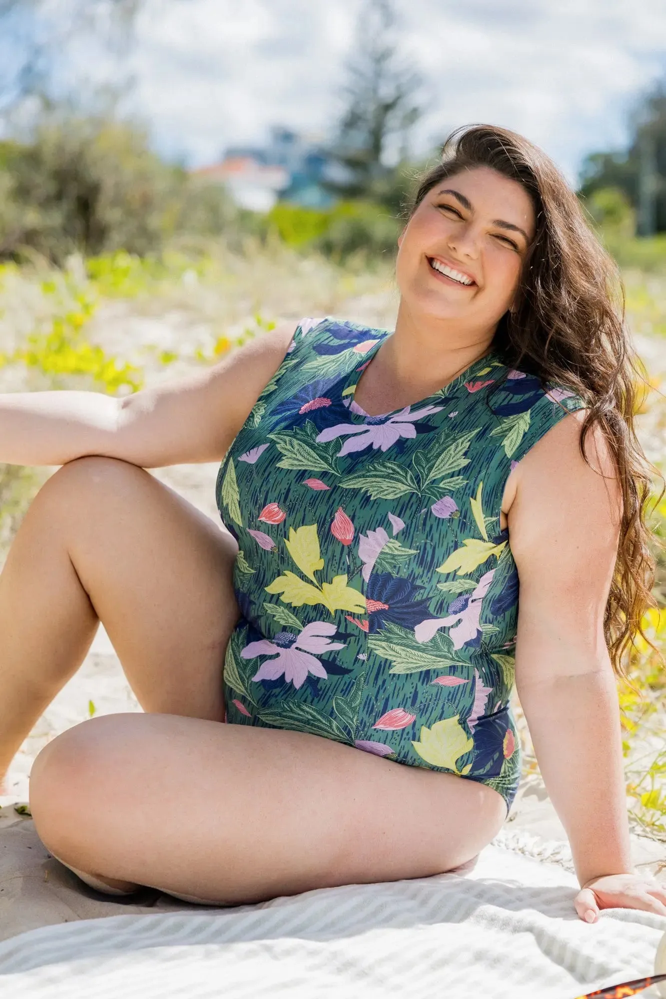 Artisan Rainforest Cap Sleeve One Piece
